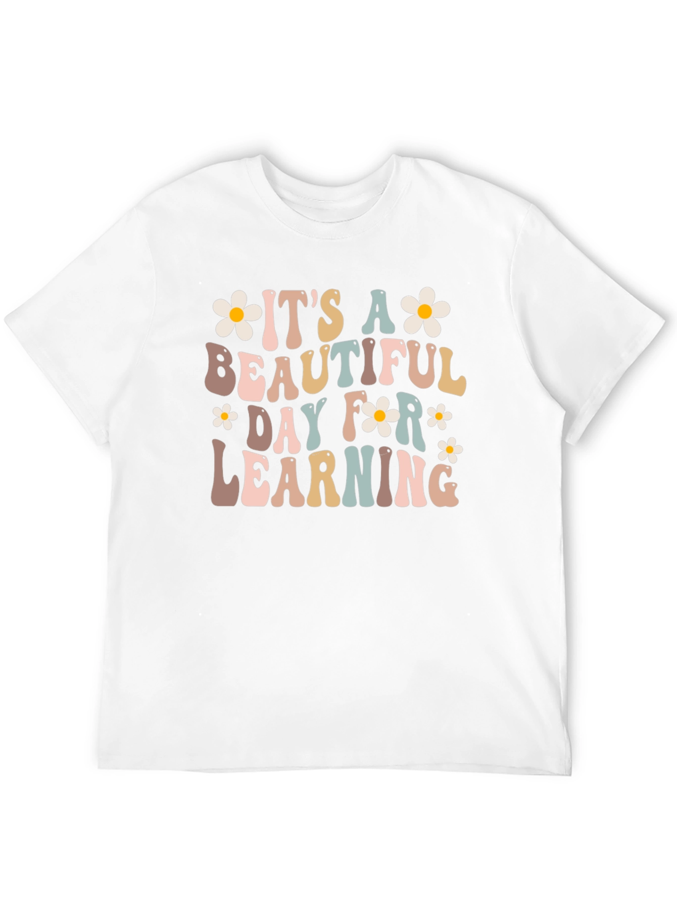 Beautiful Day For Learning Retro Teacher T-Shirt