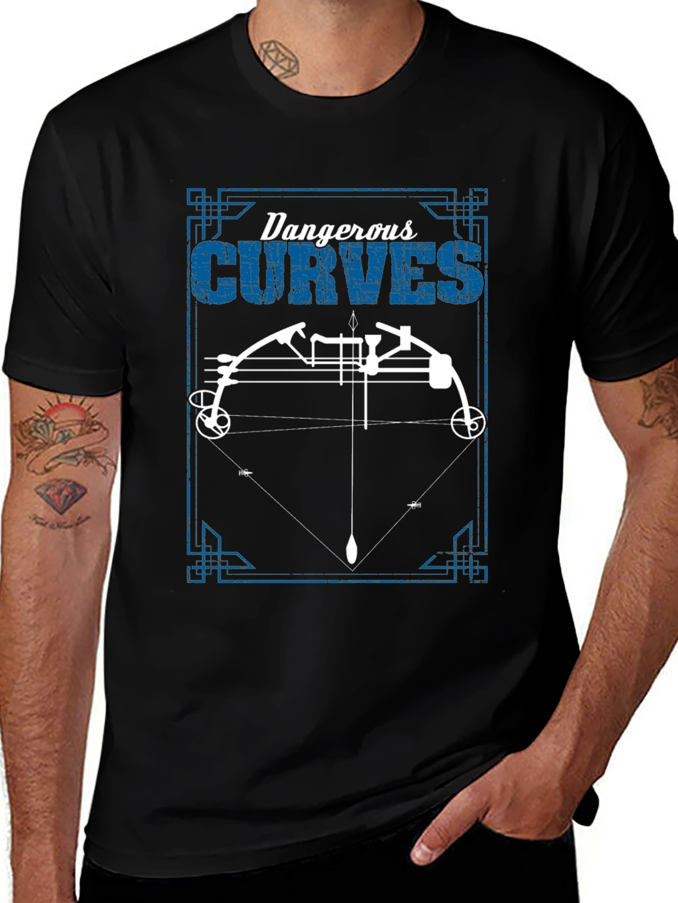 Dangerous Curves Archery T-Shirt - Black