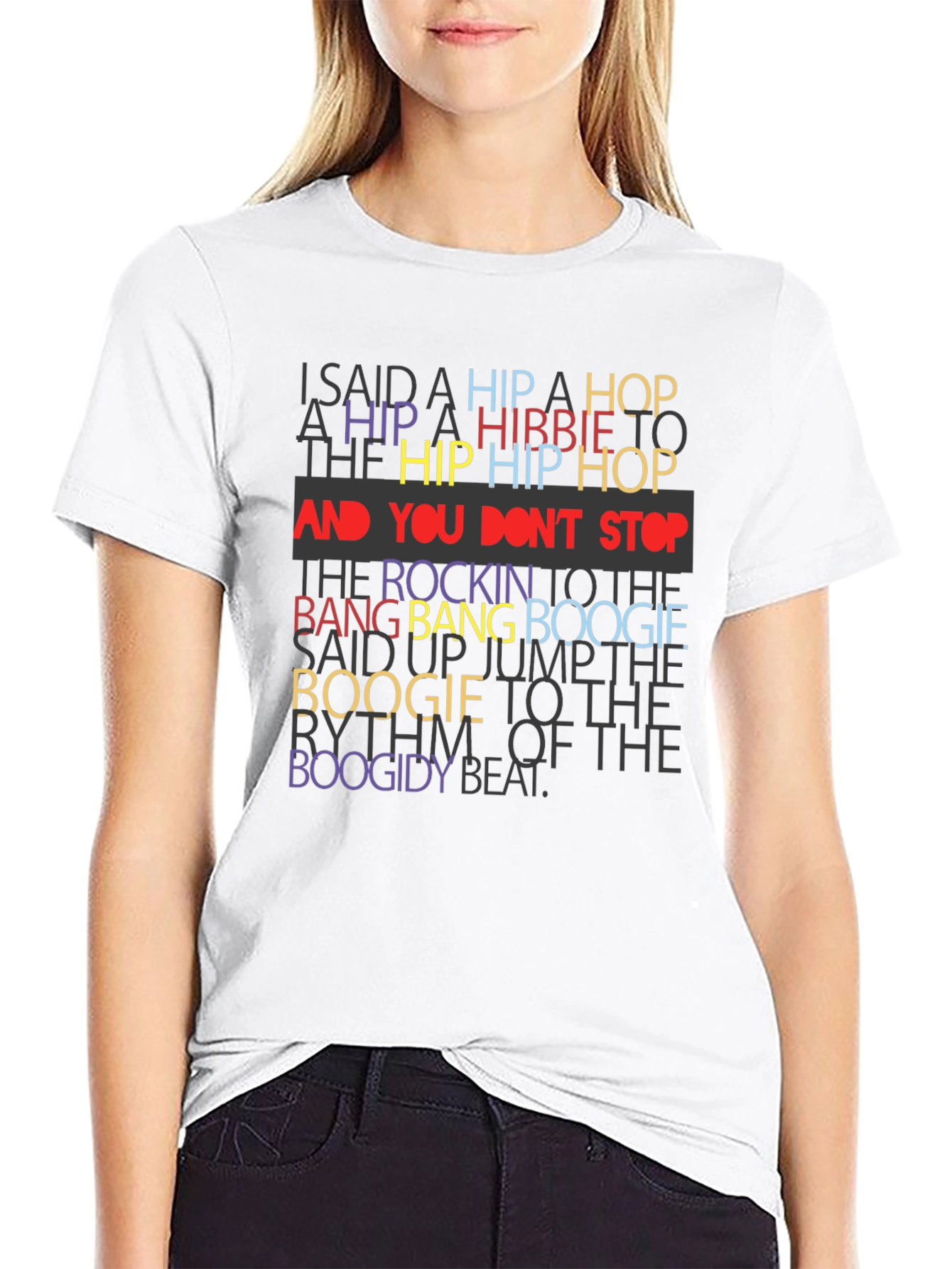 Hip Hop Lyric T-Shirt - Retro Style