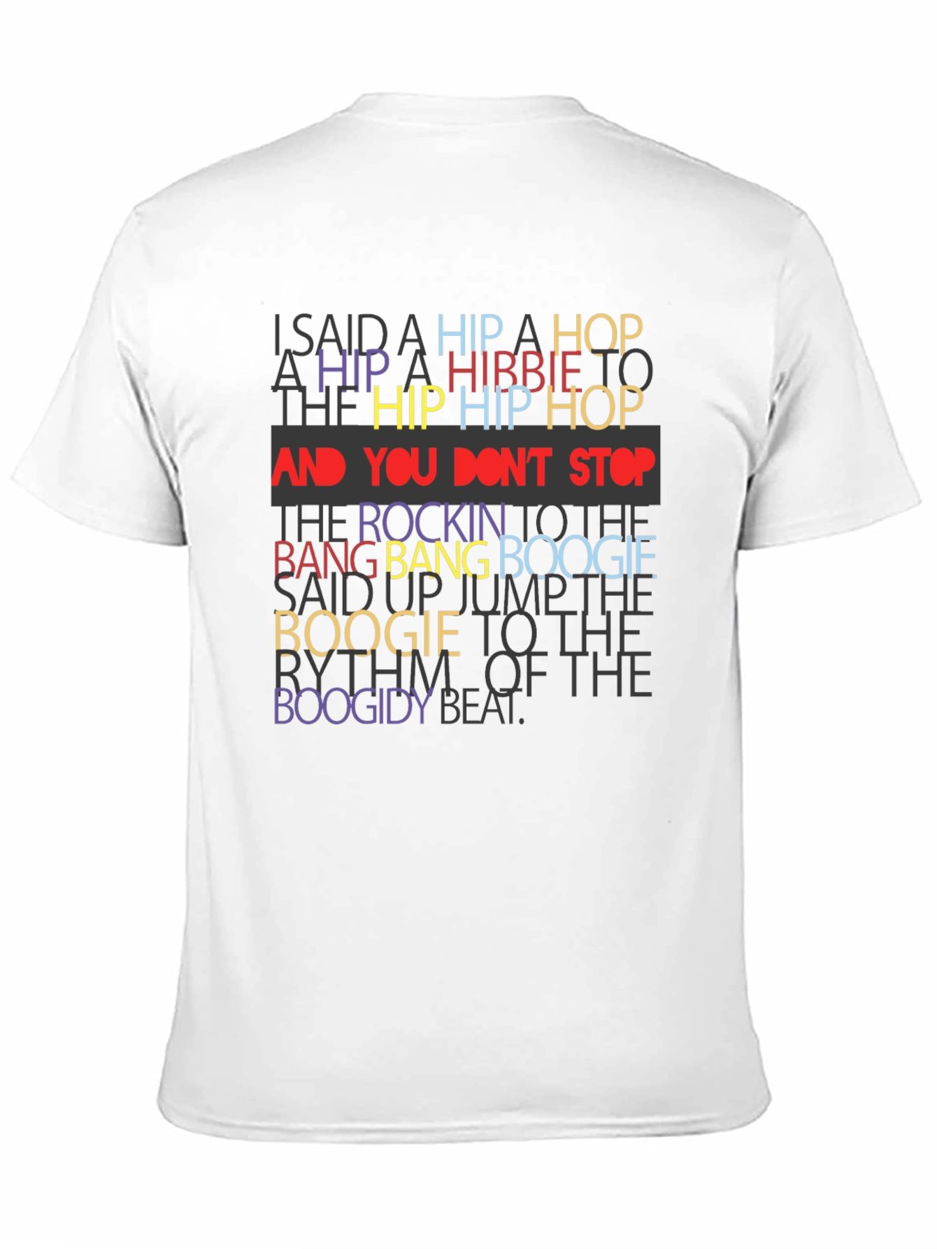 Hip Hop Lyric T-Shirt - Retro Style