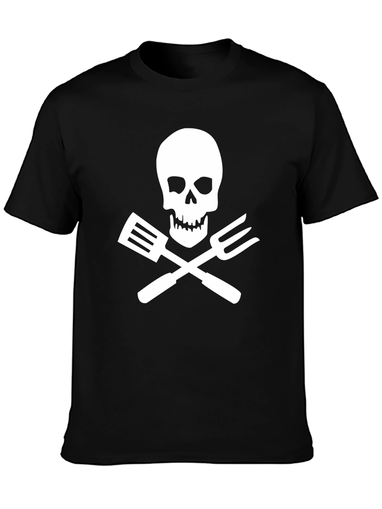 BBQ Skull & Spatula T-Shirt - Grill Master Tee