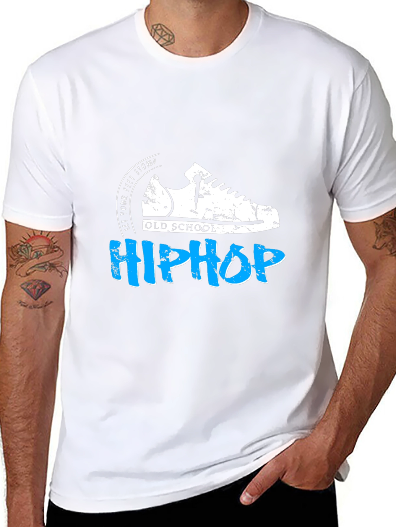 Old School Hip Hop Graphic Tee - Retro Style