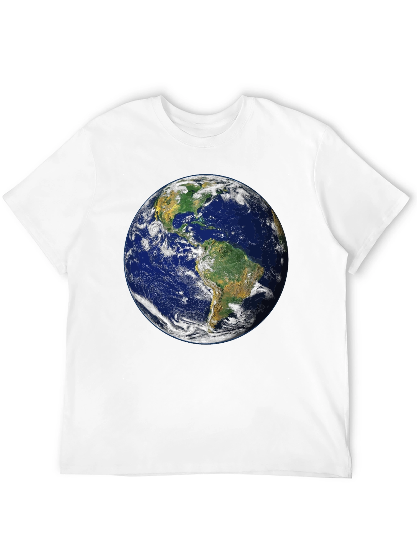 Earth Graphic Print Black T-Shirt