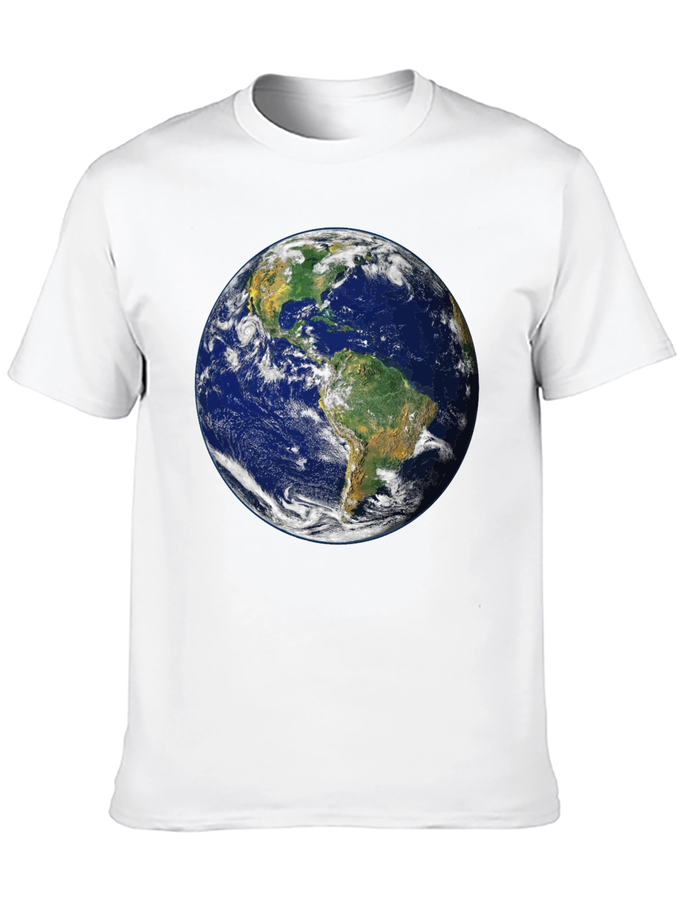 Earth Graphic Print Black T-Shirt