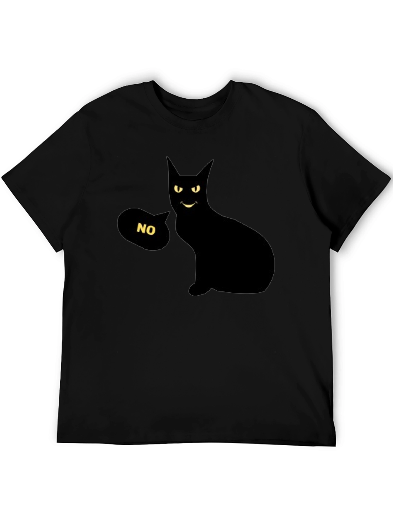 Funny Cat Graphic Tee - No Attitude