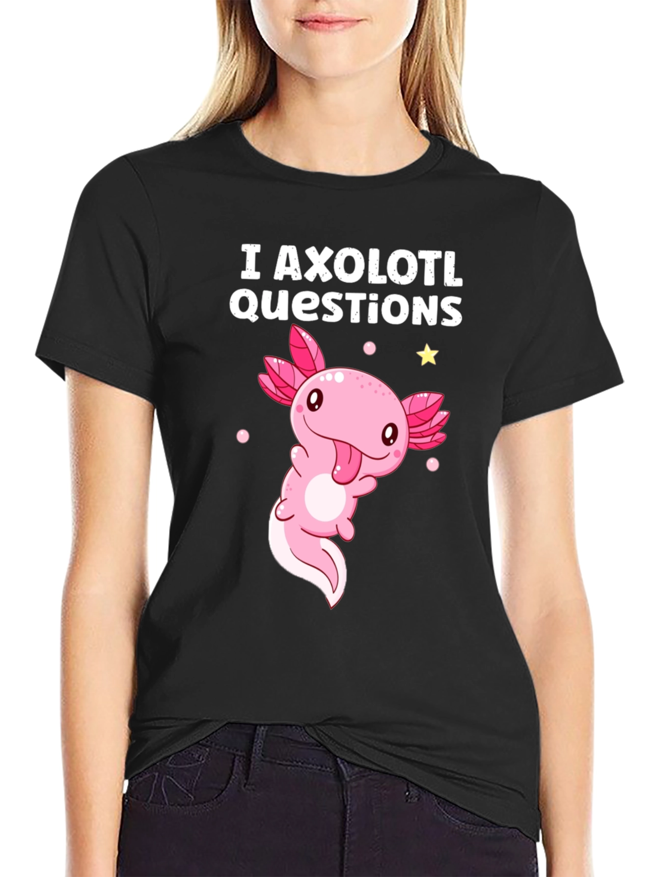 I Axolotl Questions Funny T-Shirt