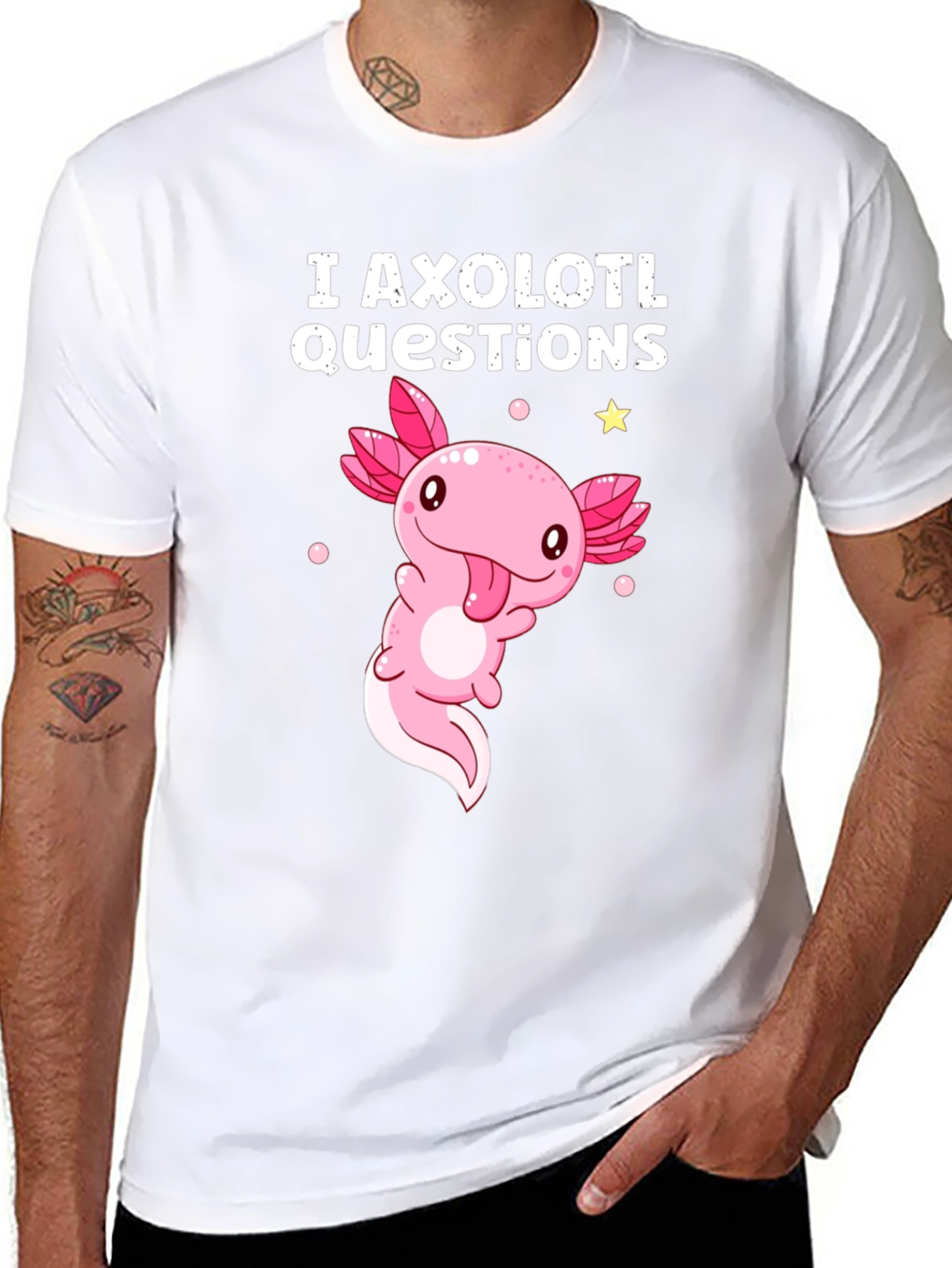 I Axolotl Questions Funny T-Shirt