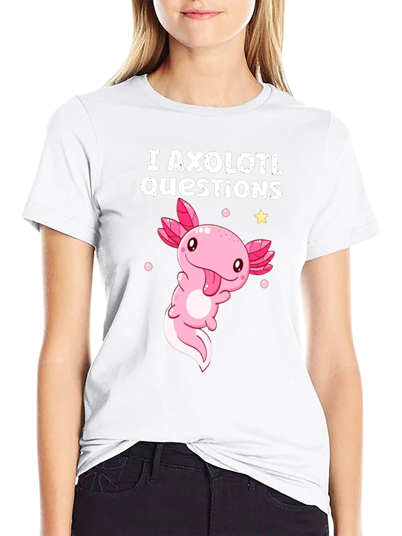 I Axolotl Questions Funny T-Shirt