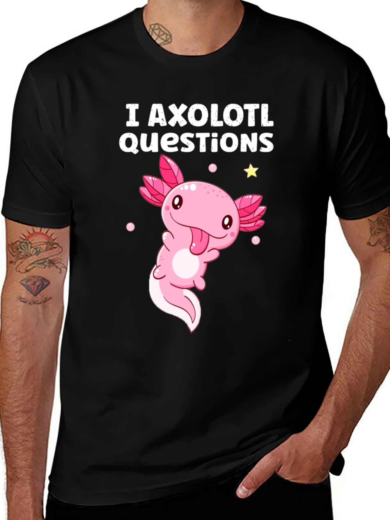 I Axolotl Questions Funny T-Shirt