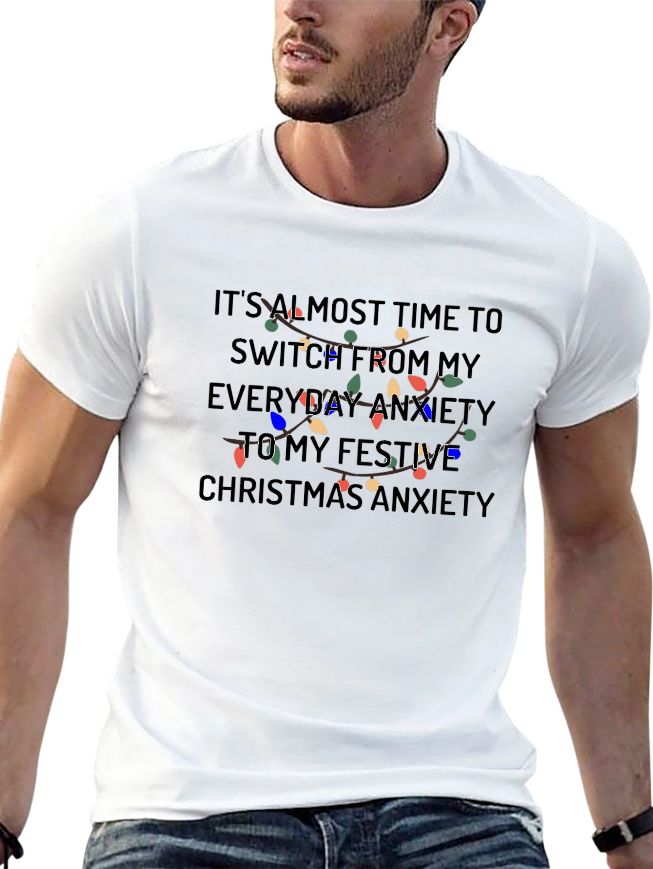 Festive Anxiety Christmas T-Shirt