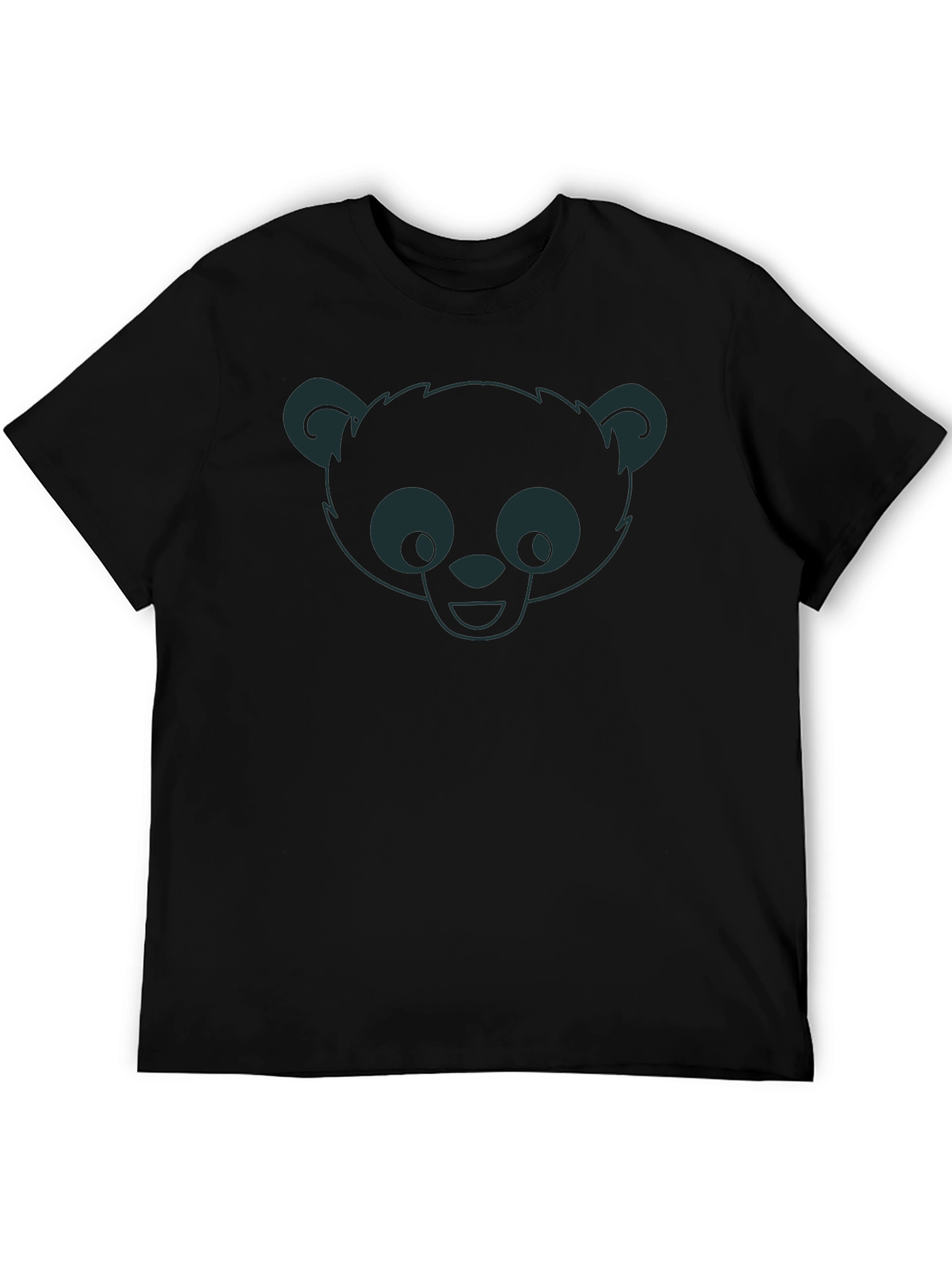 Bear Graphic Mens Black T-Shirt