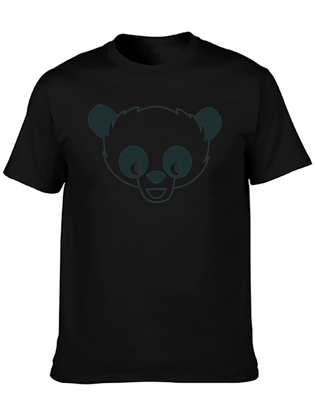 Bear Graphic Mens Black T-Shirt