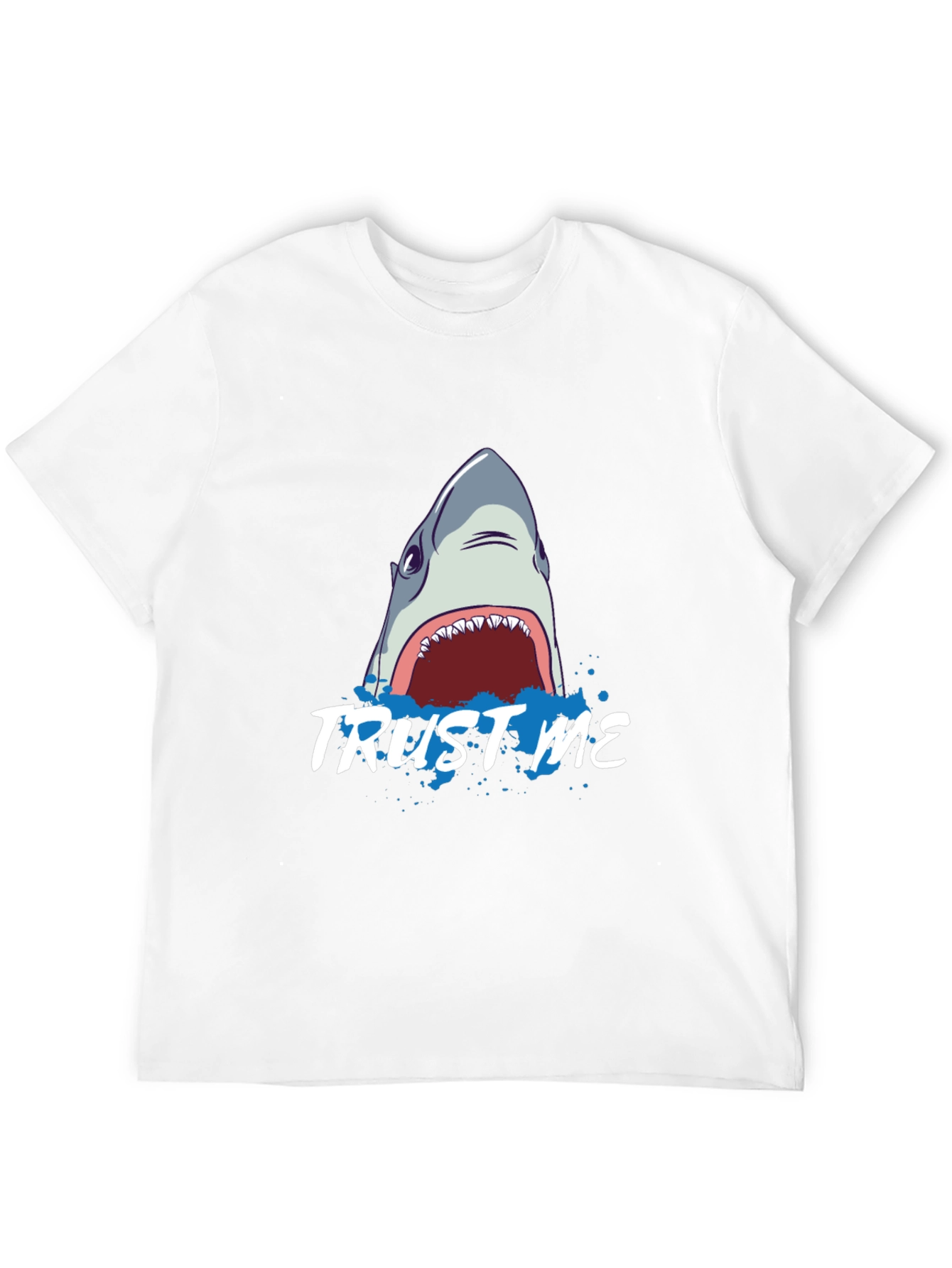 Trust Me Shark Graphic Black T-Shirt