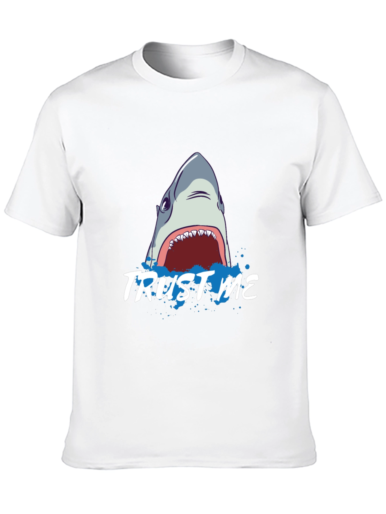 Trust Me Shark Graphic Black T-Shirt