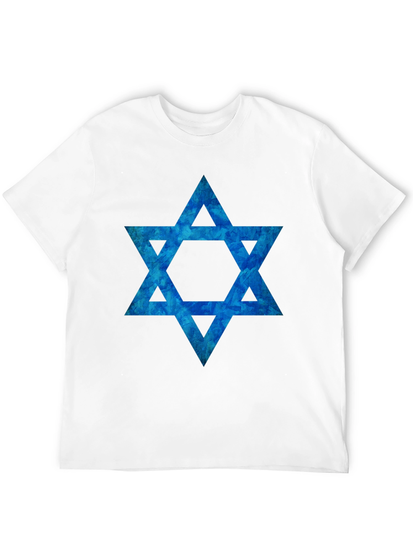 Star of David Graphic Tee - Black Cotton Blend