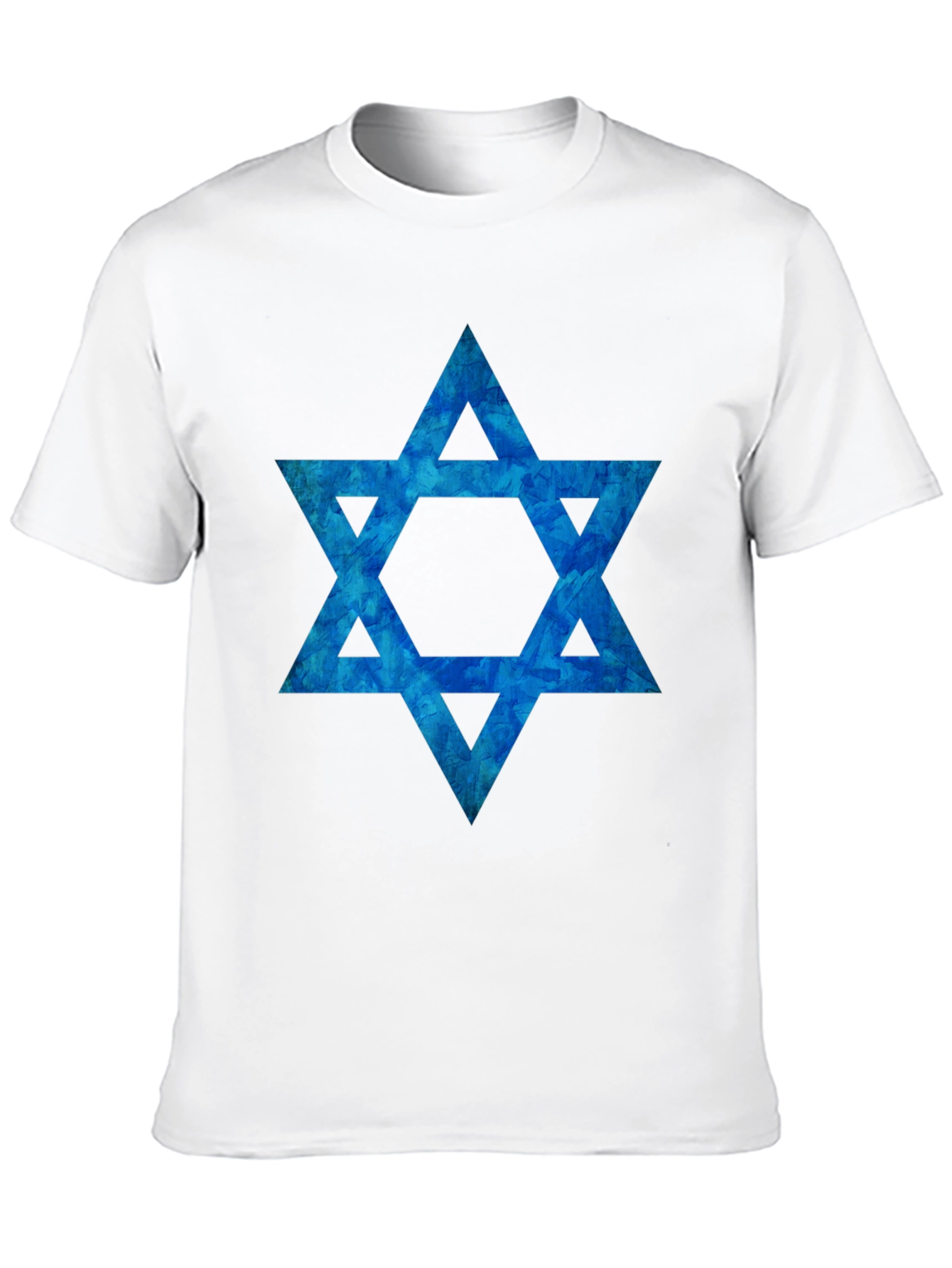Star of David Graphic Tee - Black Cotton Blend