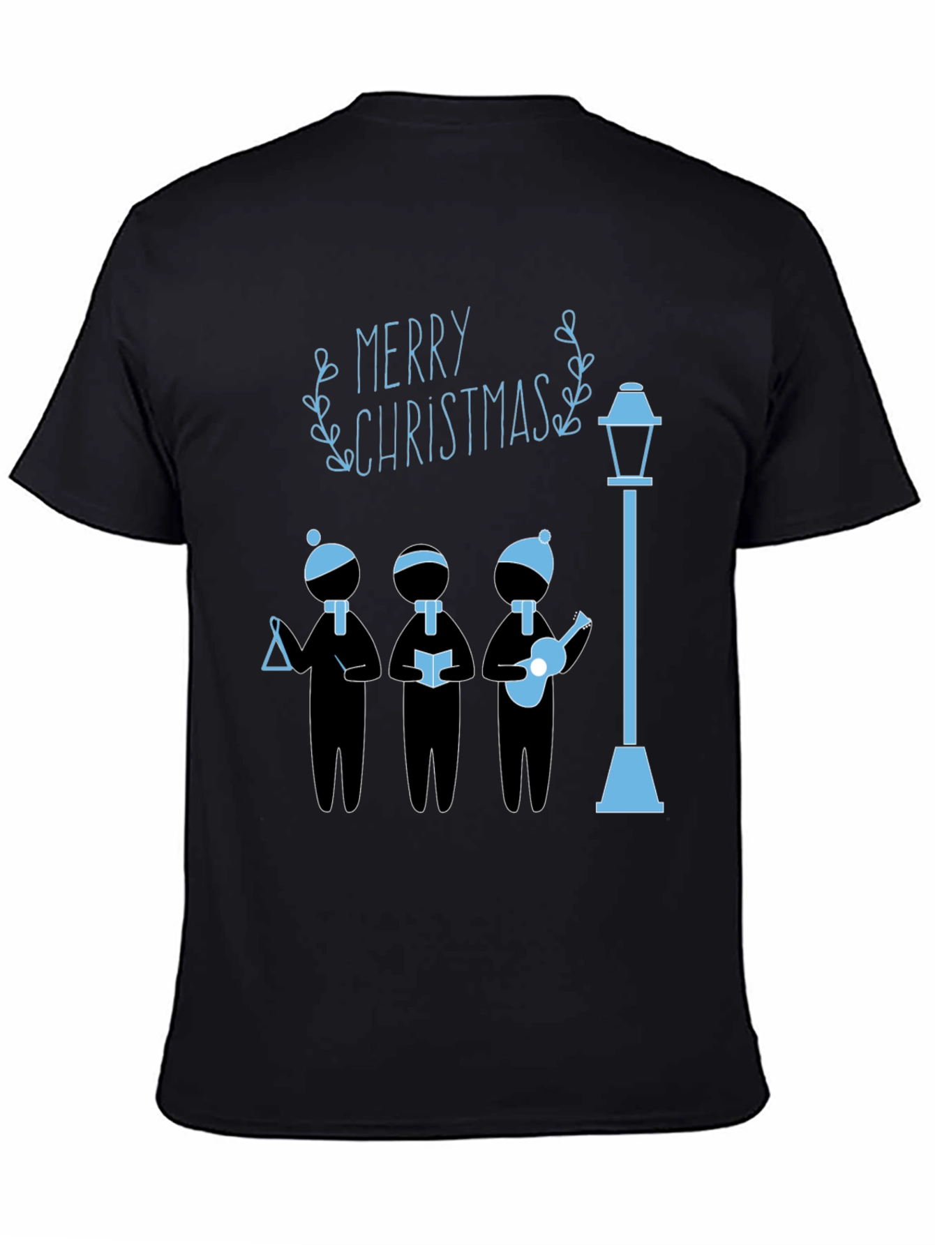 Festive Merry Christmas Caroler Graphic Tee