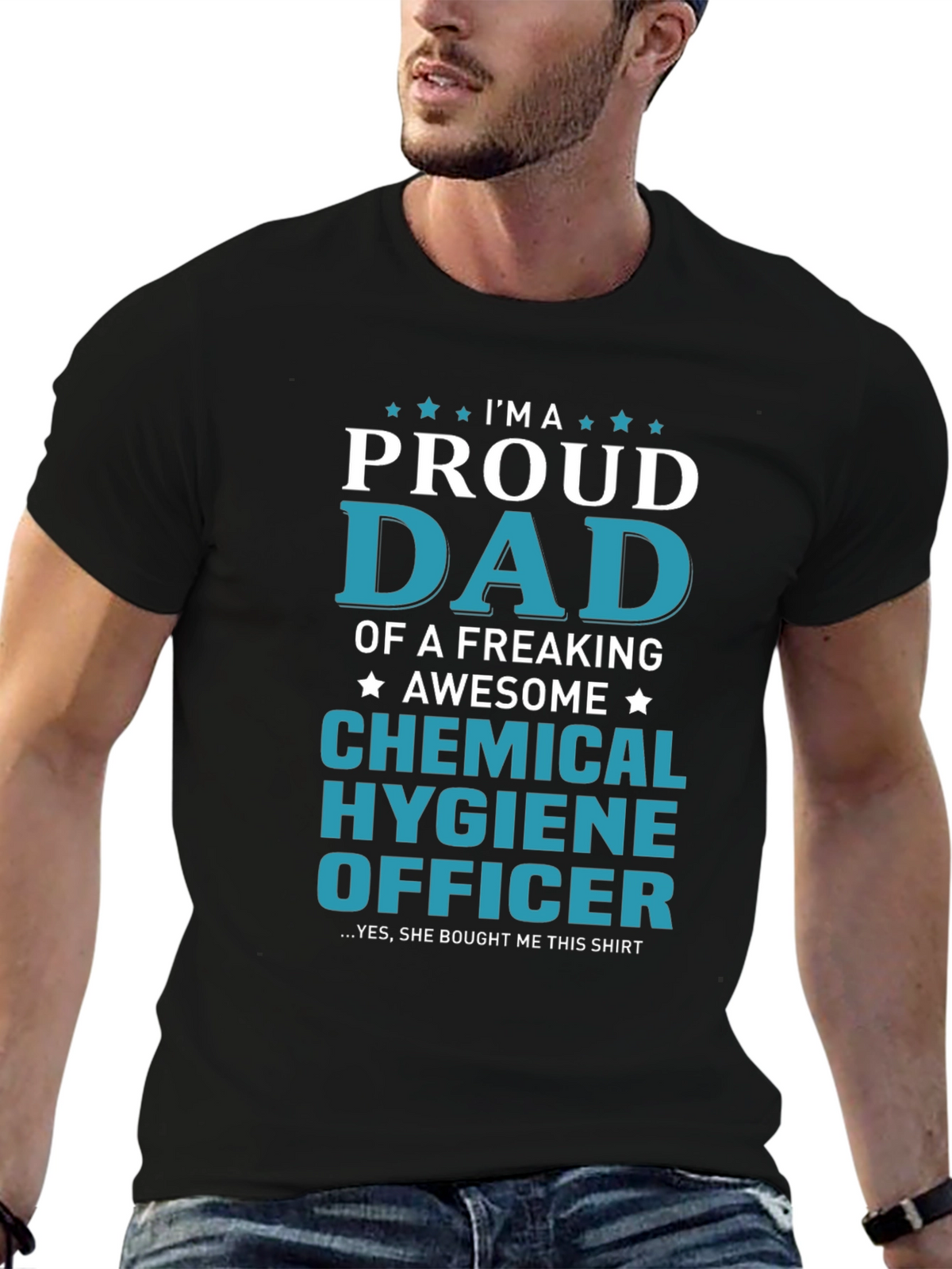 Proud Dad Chemical Hygiene Officer Graphic T-Shirt