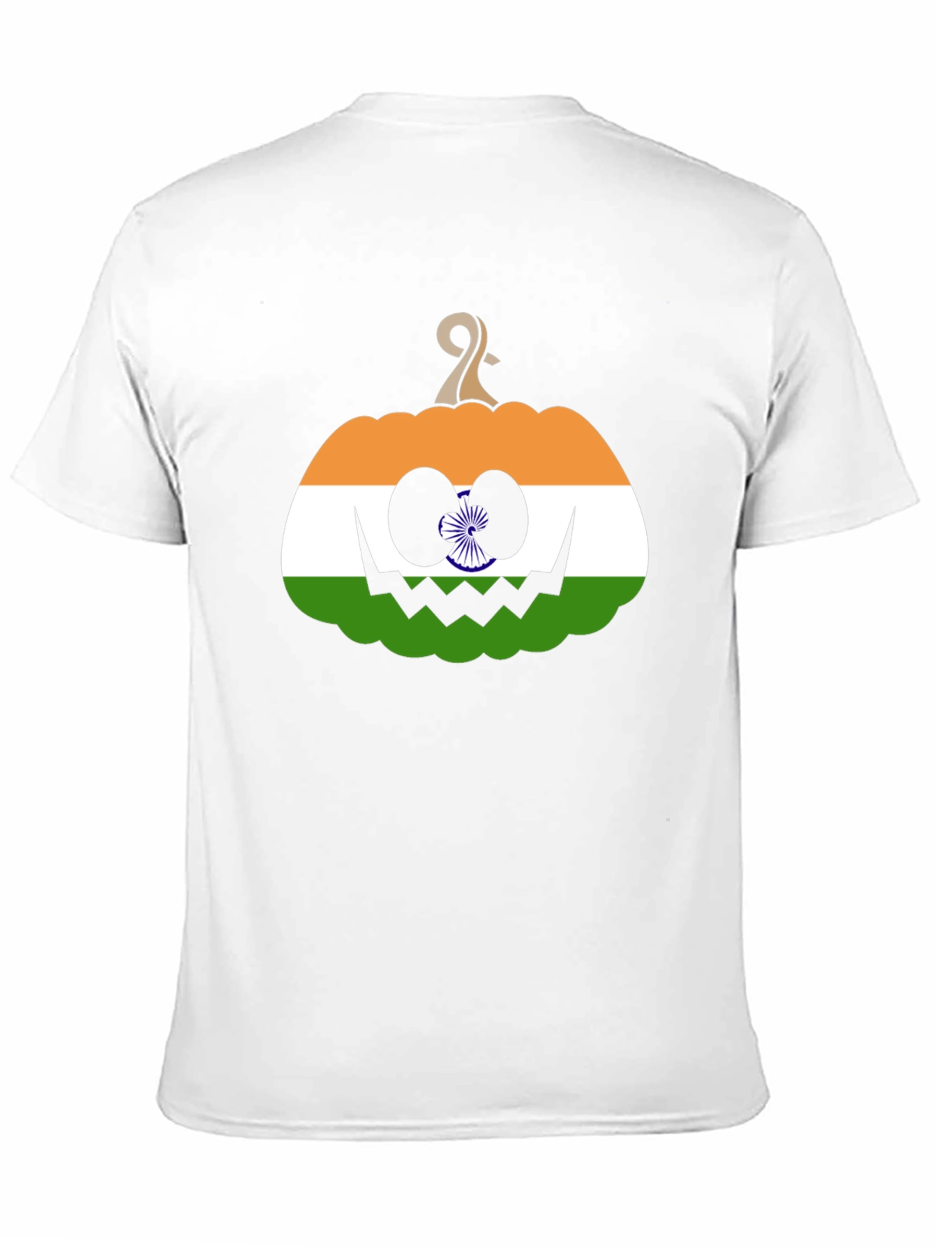 Indian Flag Pumpkin Halloween T-Shirt