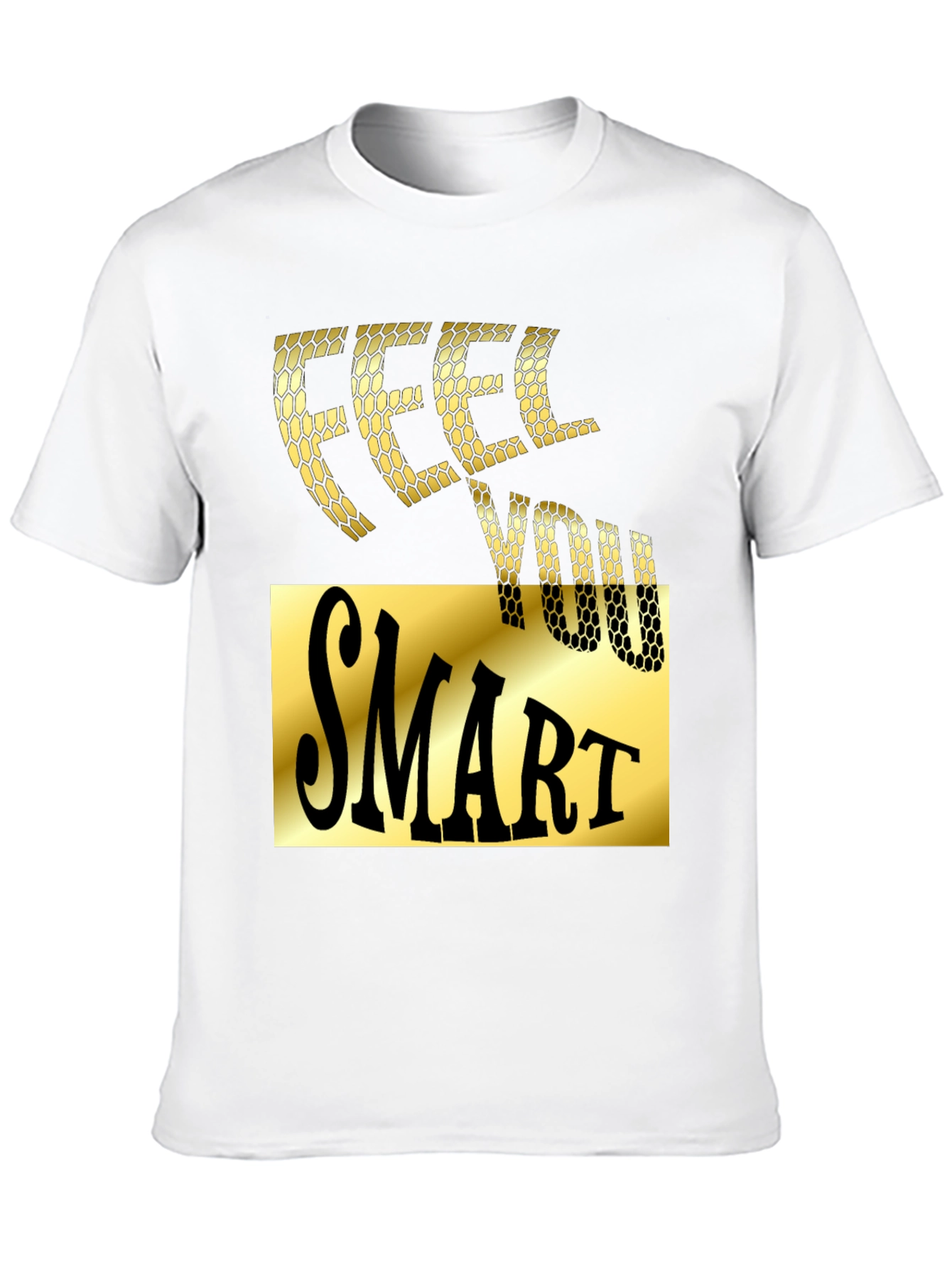 Feel You Smart Black Graphic Tee