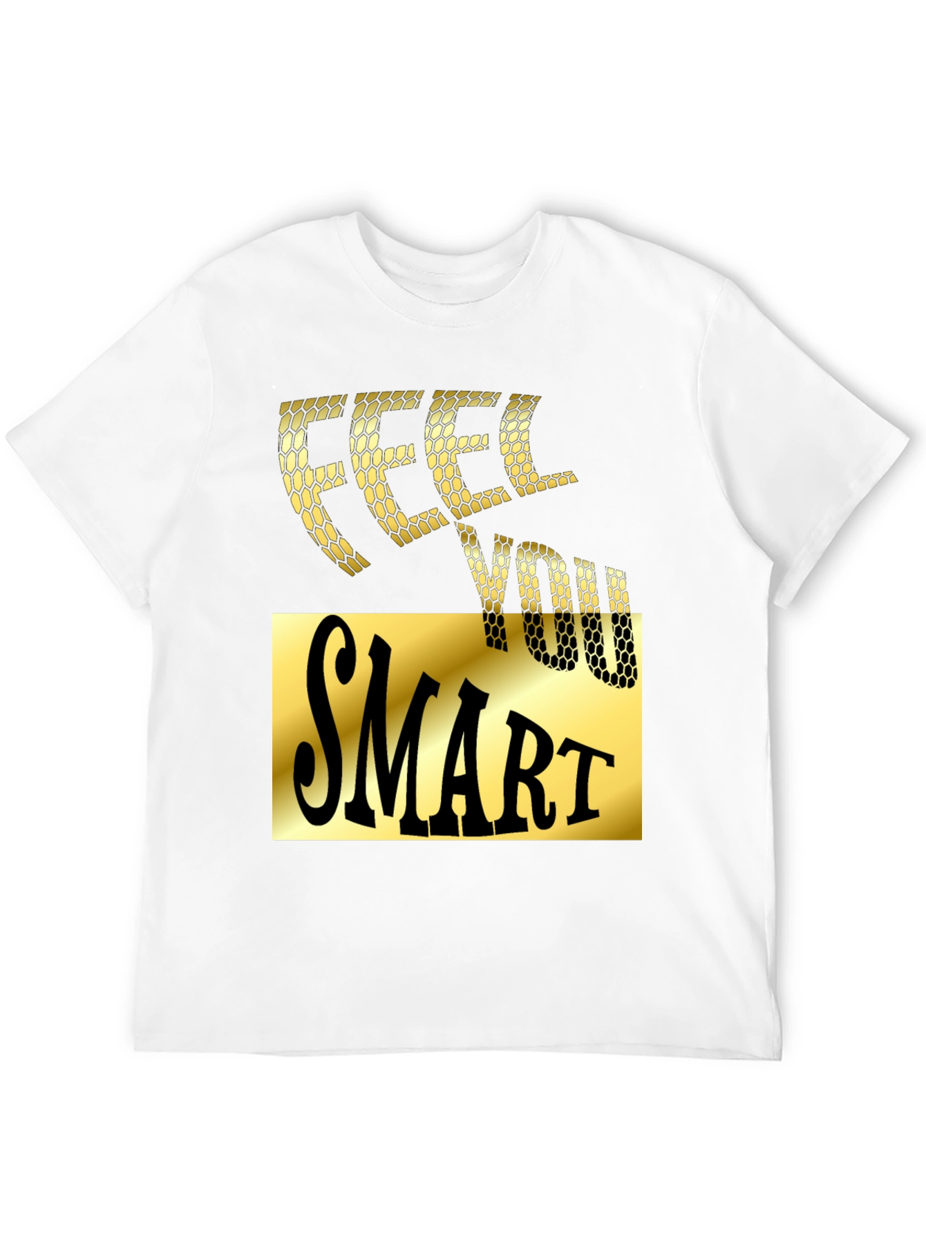 Feel You Smart Black Graphic Tee