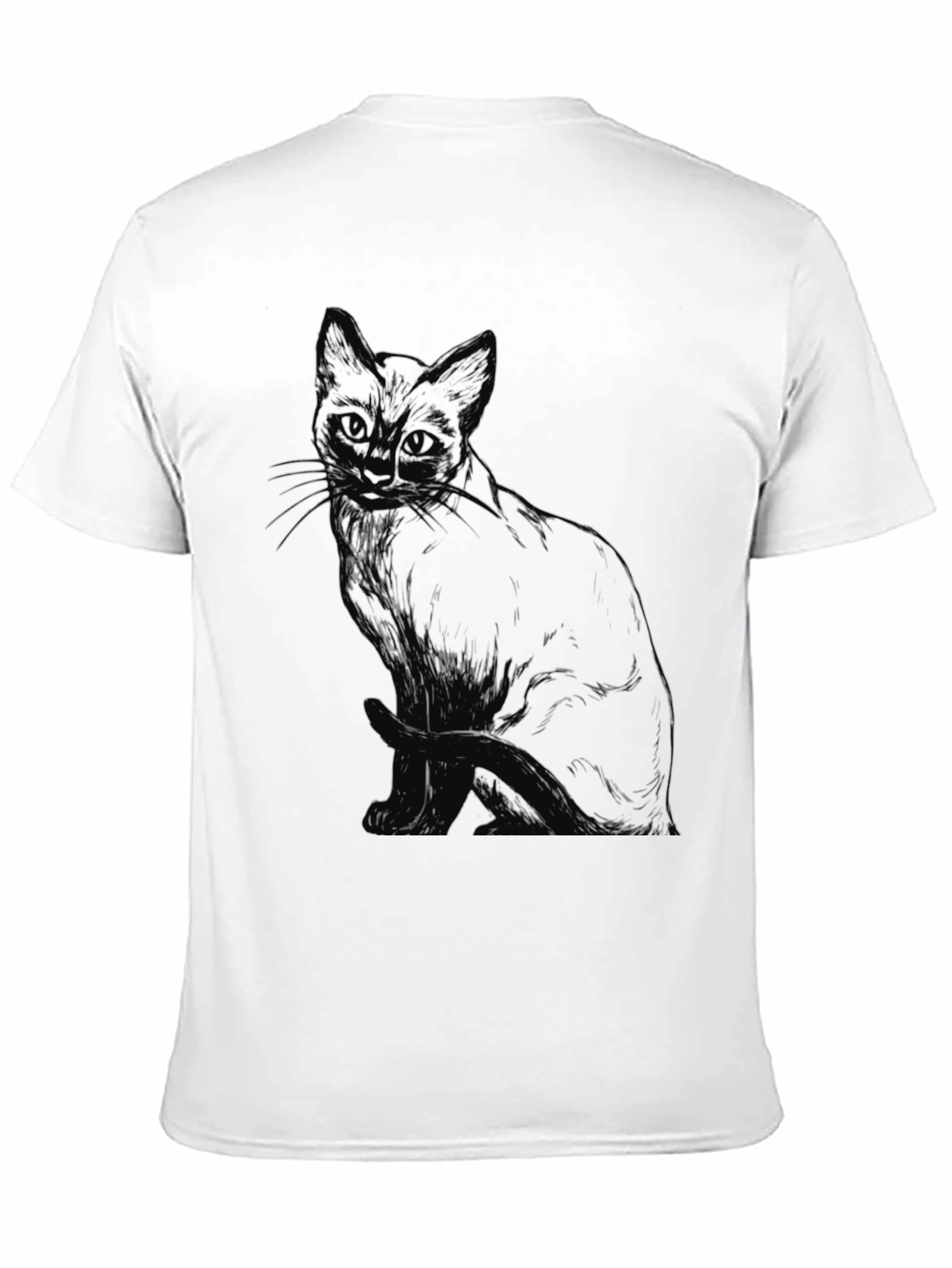 Black Cat Sketch T-Shirt
