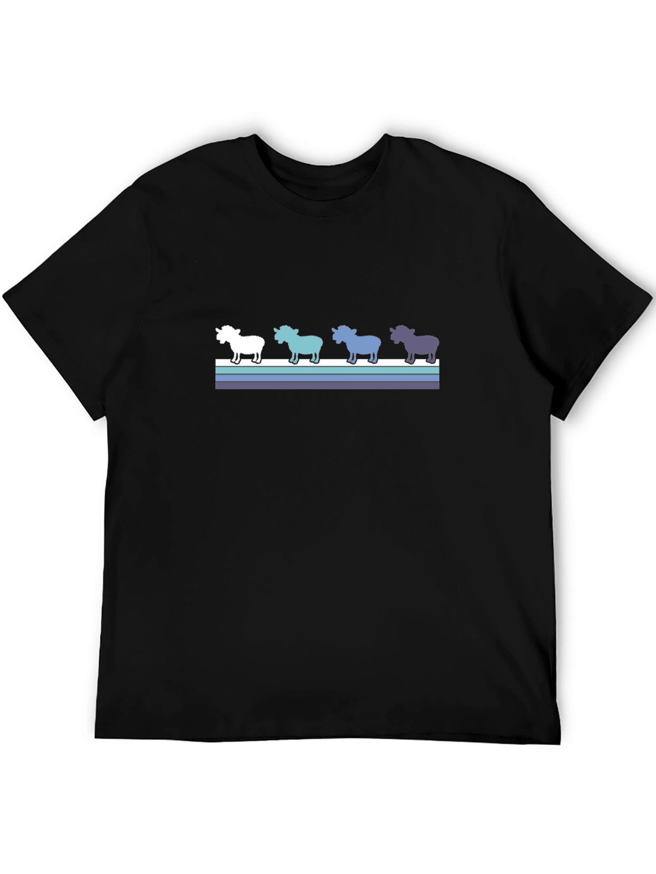 Retro Rhinos Black T-Shirt