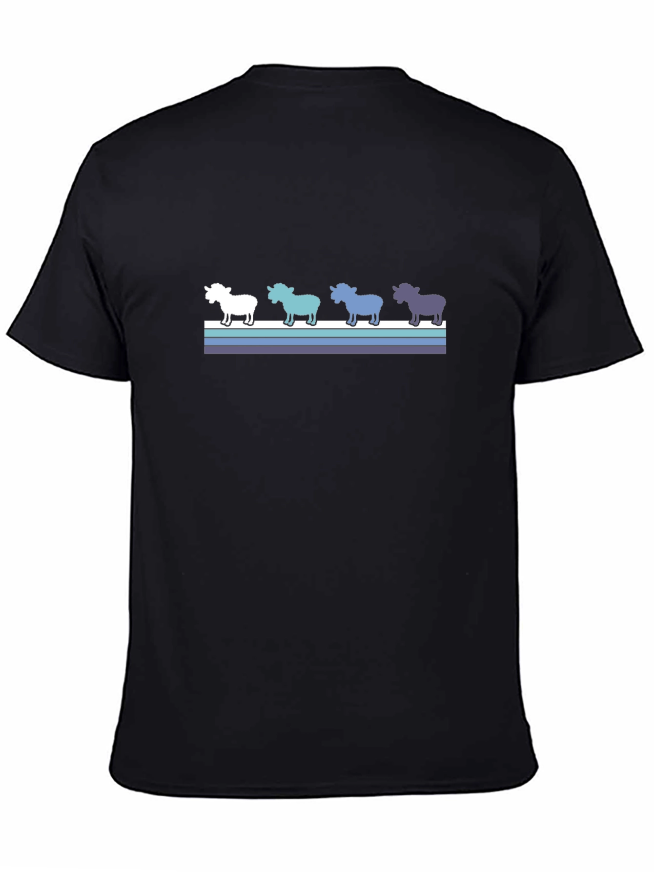Retro Rhinos Black T-Shirt