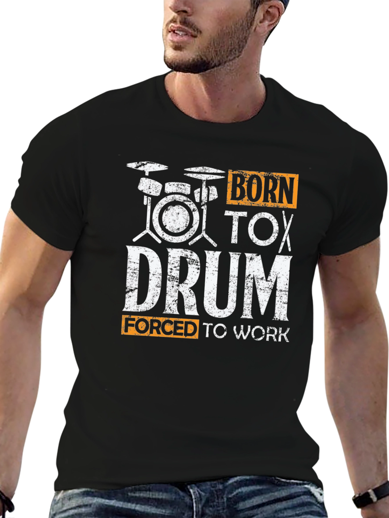 Born to Drum T-Shirt - Funny Musician Tee