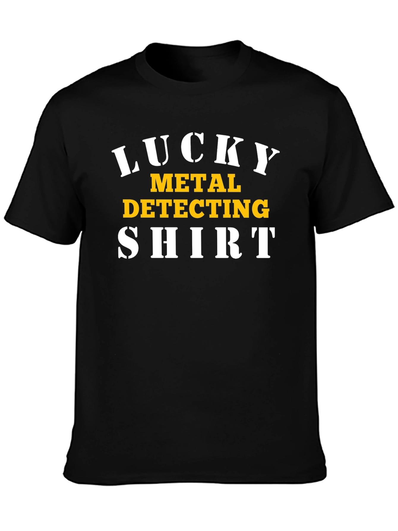 Lucky Metal Detecting T-Shirt - Black