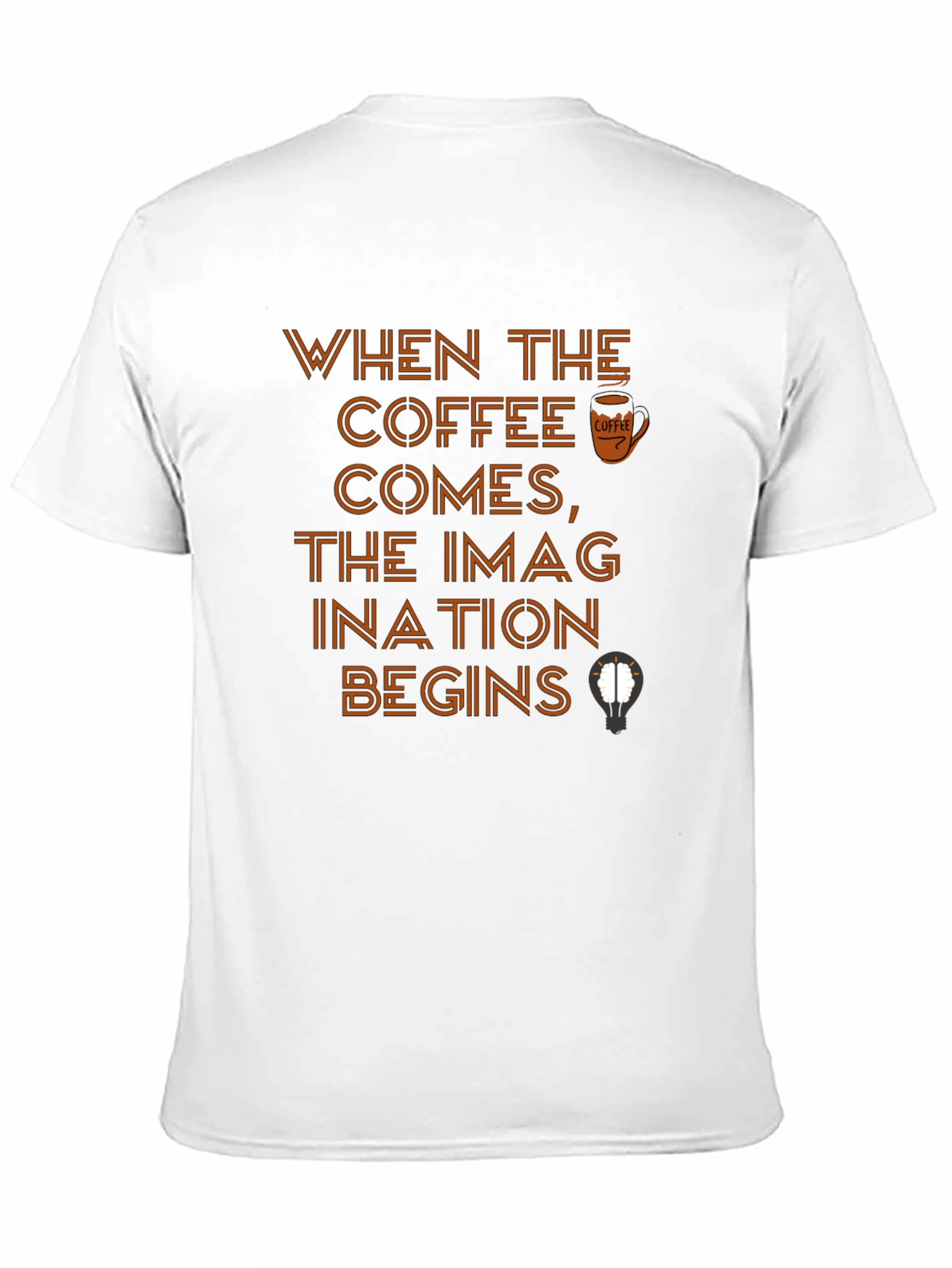 Coffee Imagination Black T-Shirt