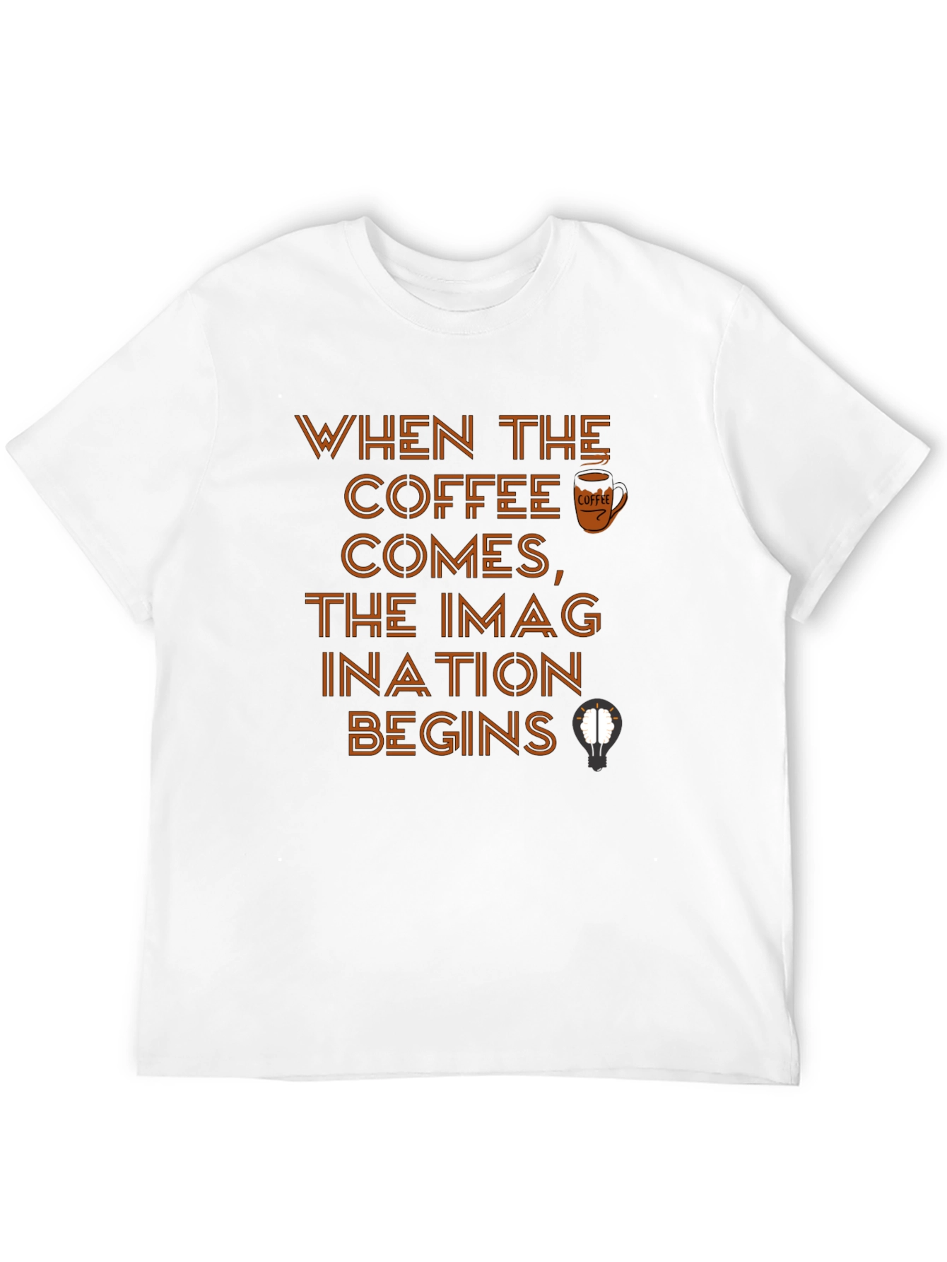 Coffee Imagination Black T-Shirt