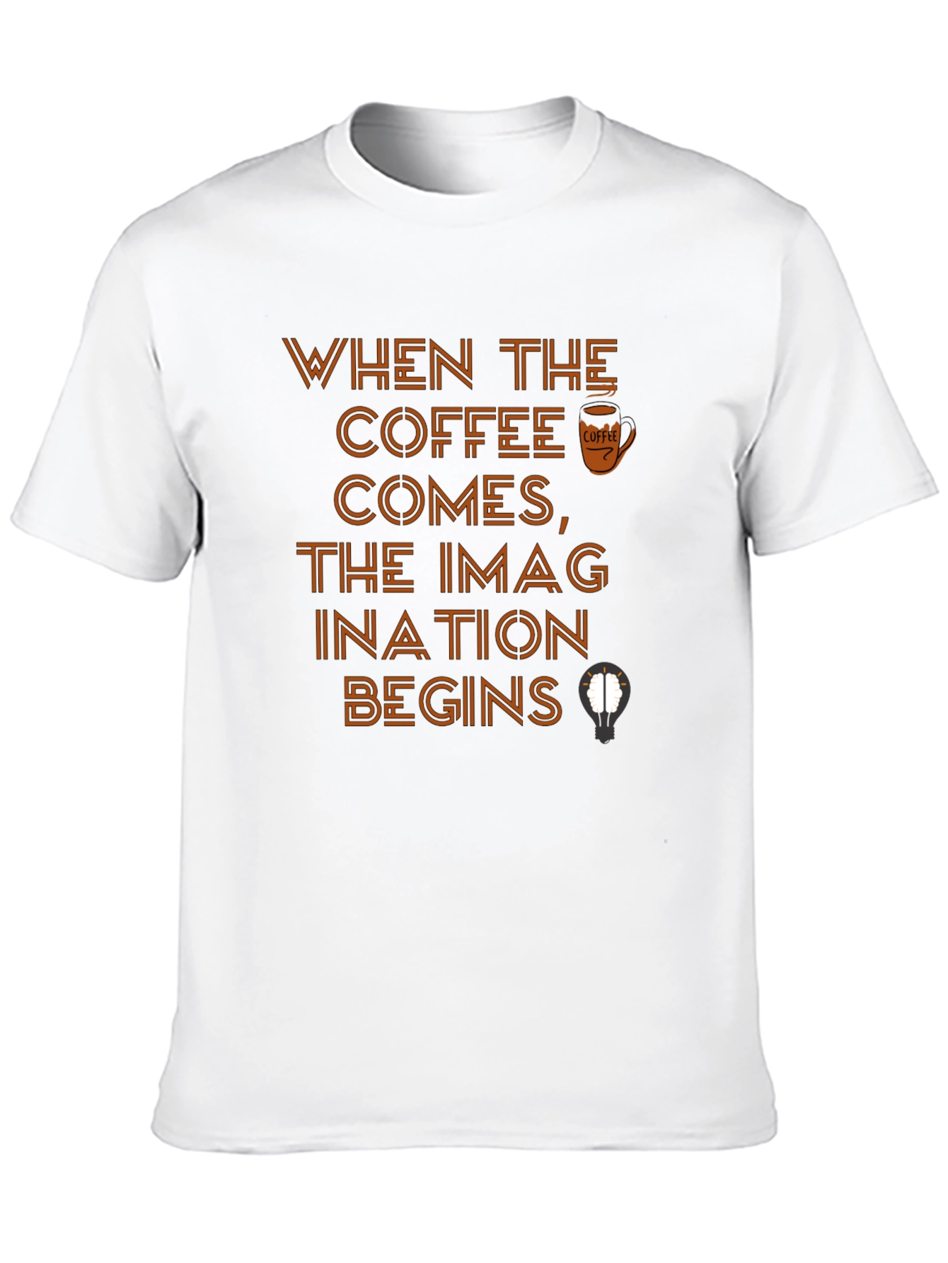 Coffee Imagination Black T-Shirt