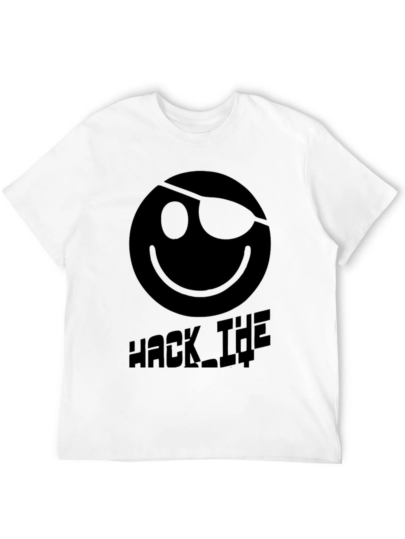 Hack The World T-Shirt: Pirate Emoji