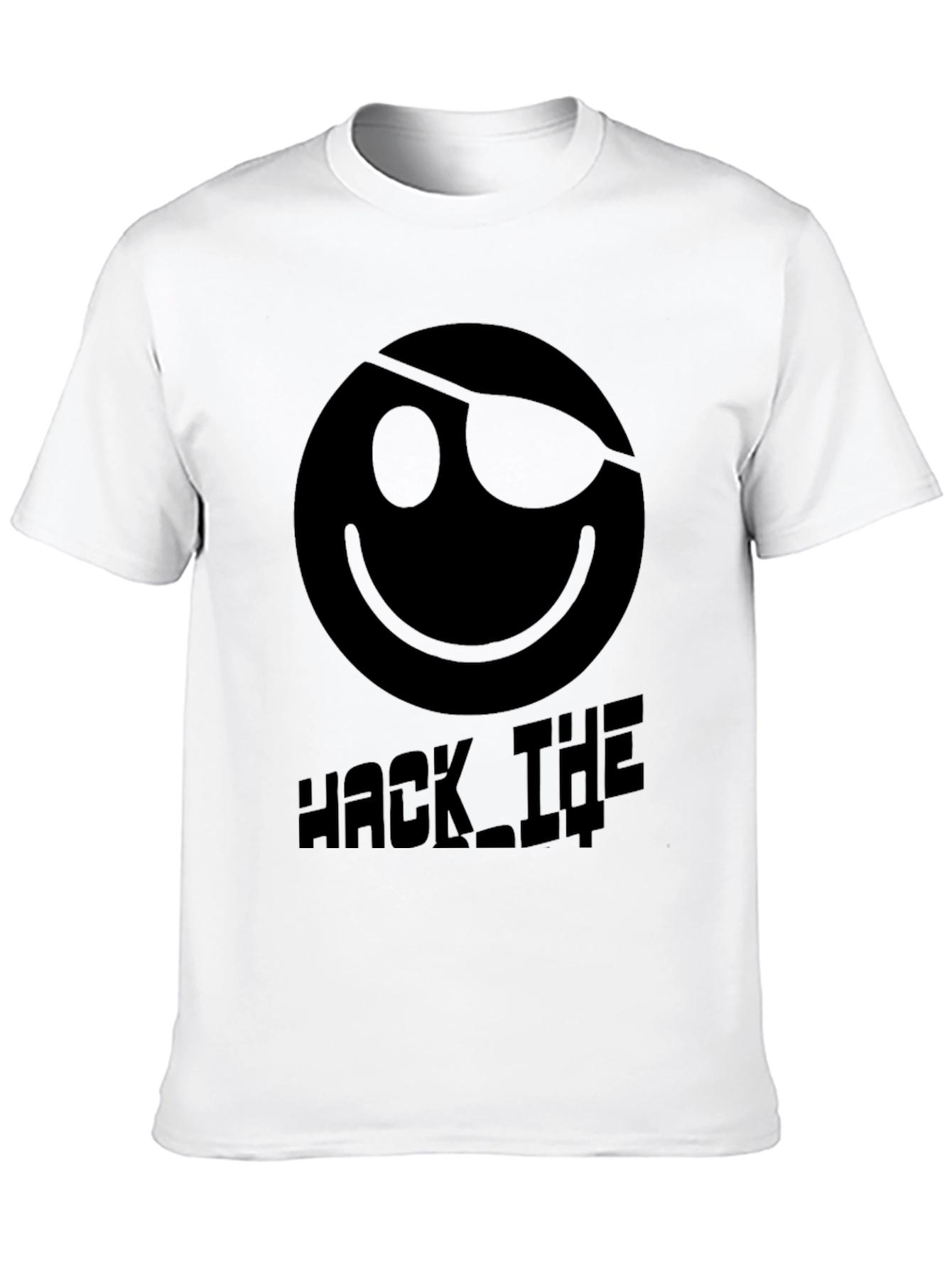 Hack The World T-Shirt: Pirate Emoji