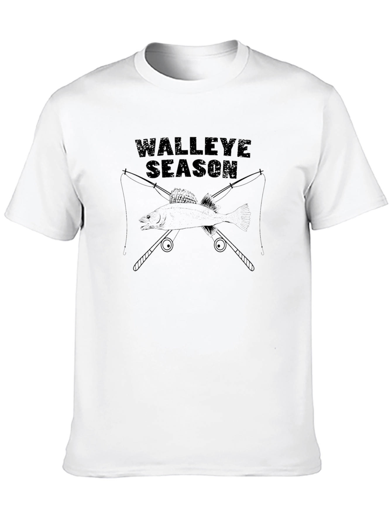 Walleye Season Black T-Shirt