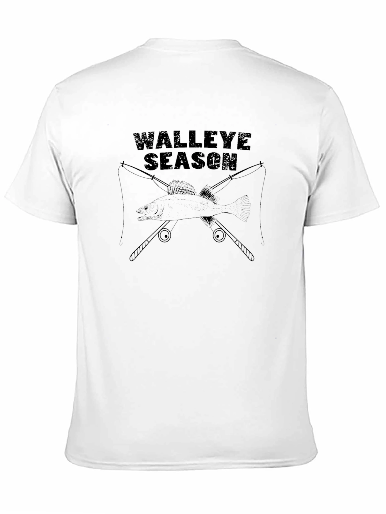 Walleye Season Black T-Shirt