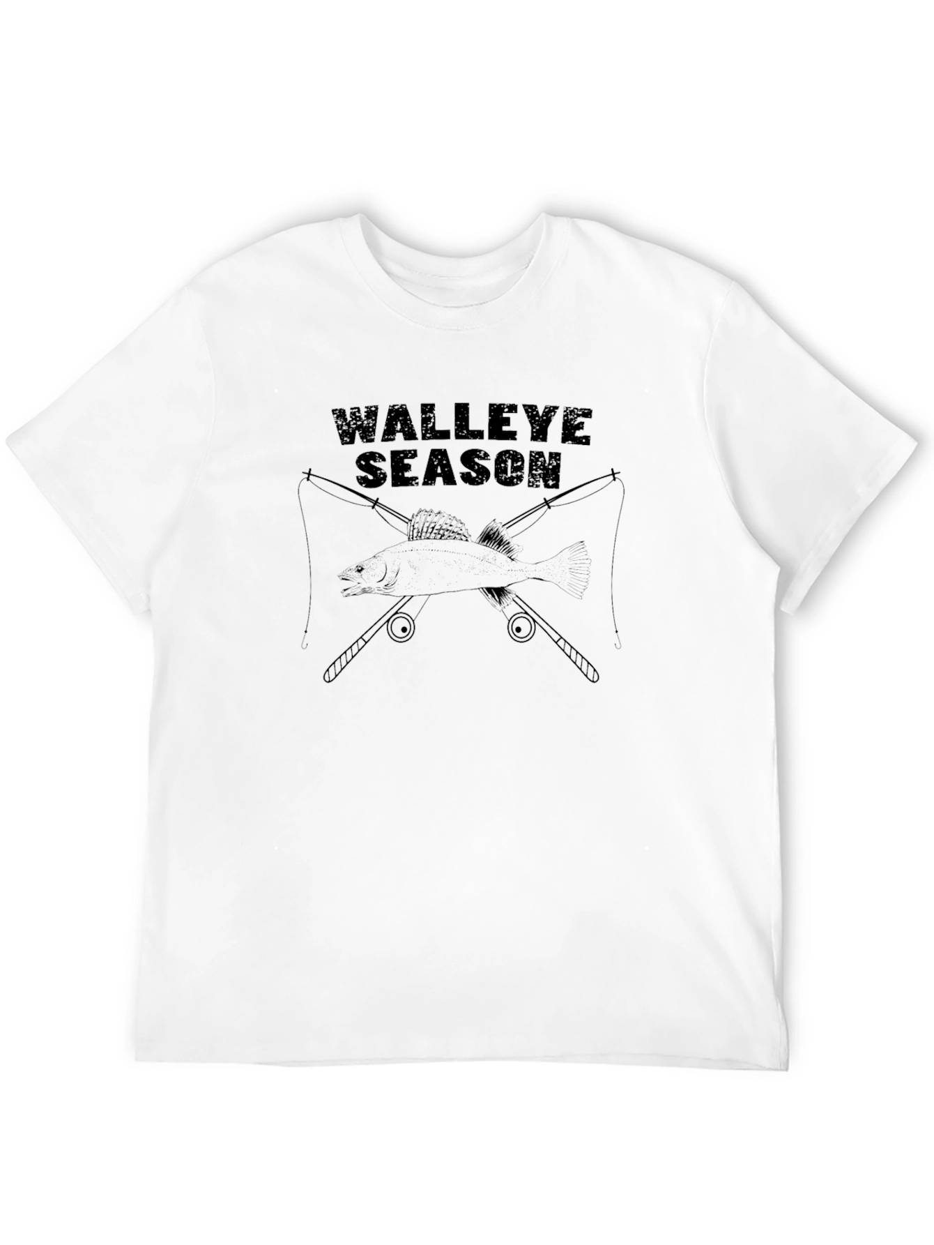 Walleye Season Black T-Shirt