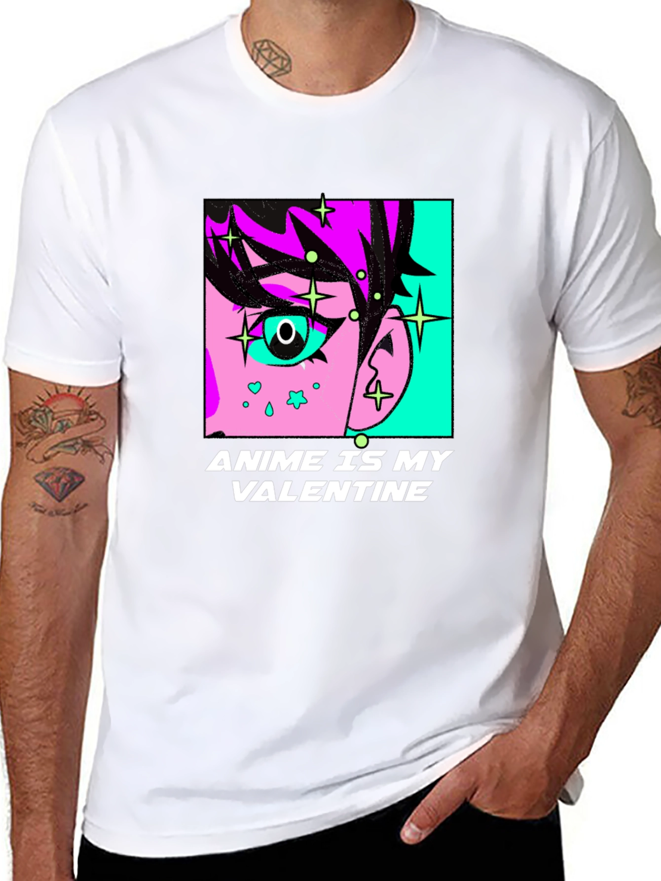Anime Is My Valentine Graphic T-Shirt