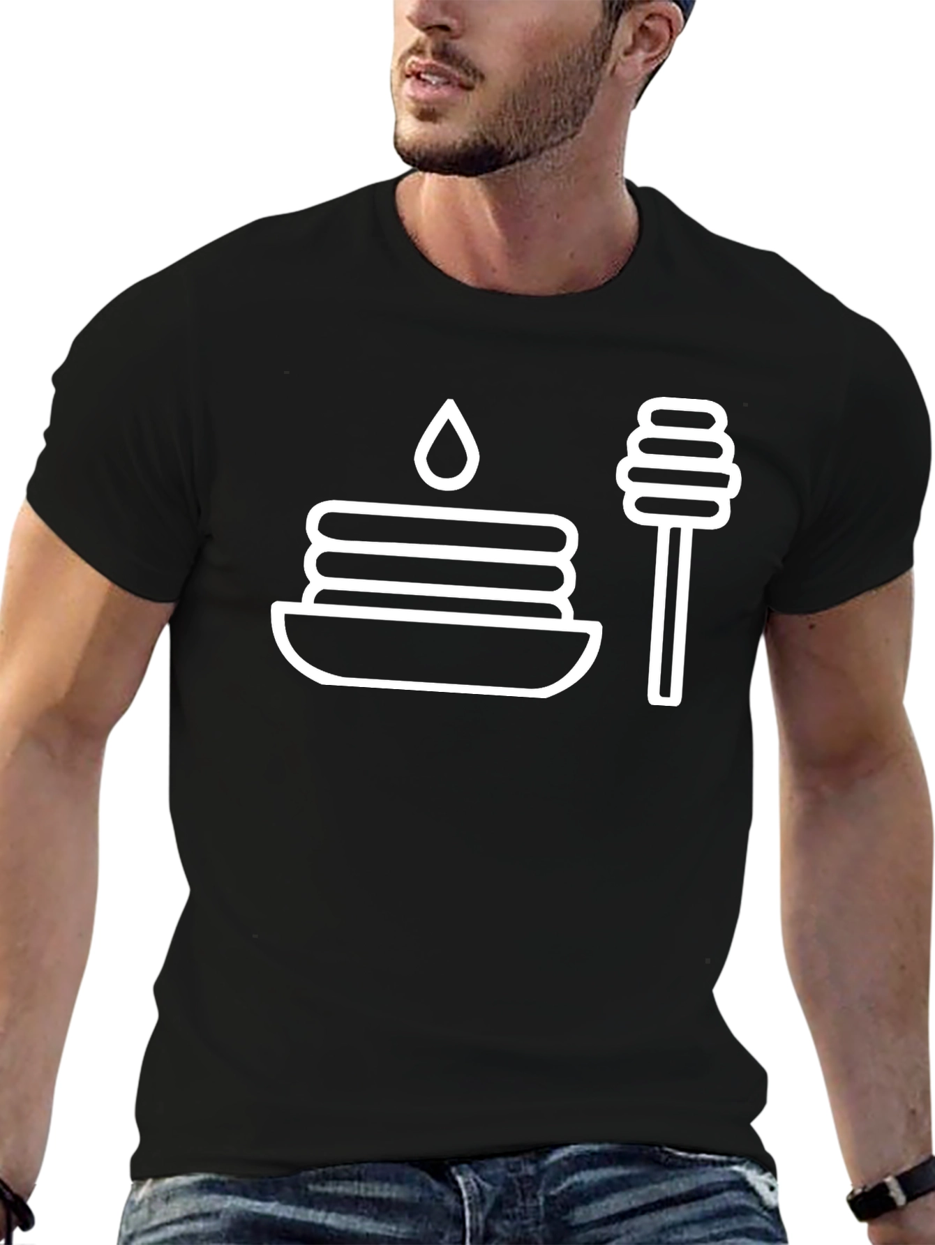 Pancake Graphic Tee - Breakfast Lovers T-Shirt