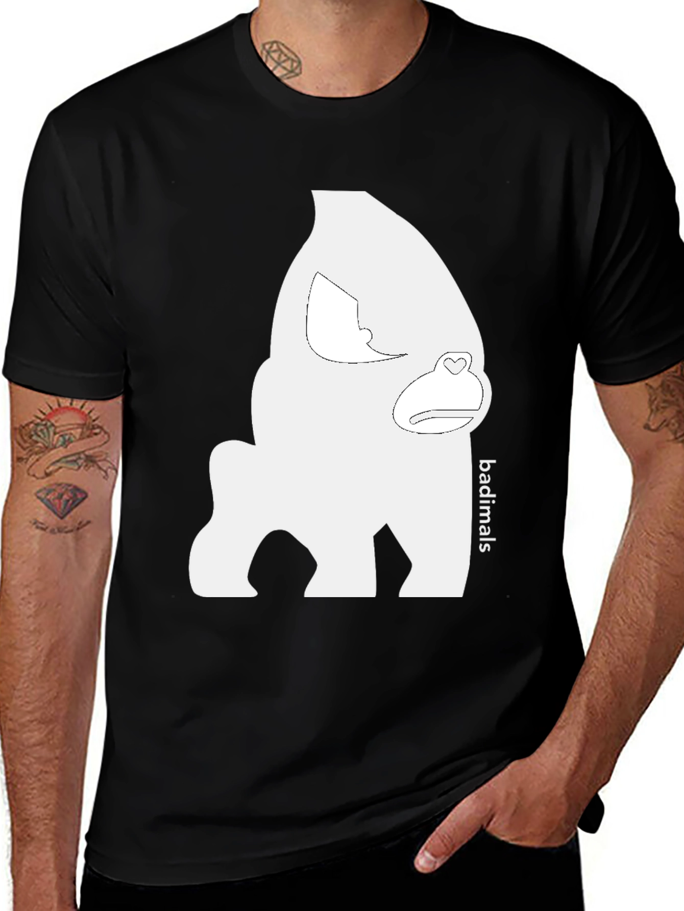 Badimals Gorilla Graphic Tee - Black