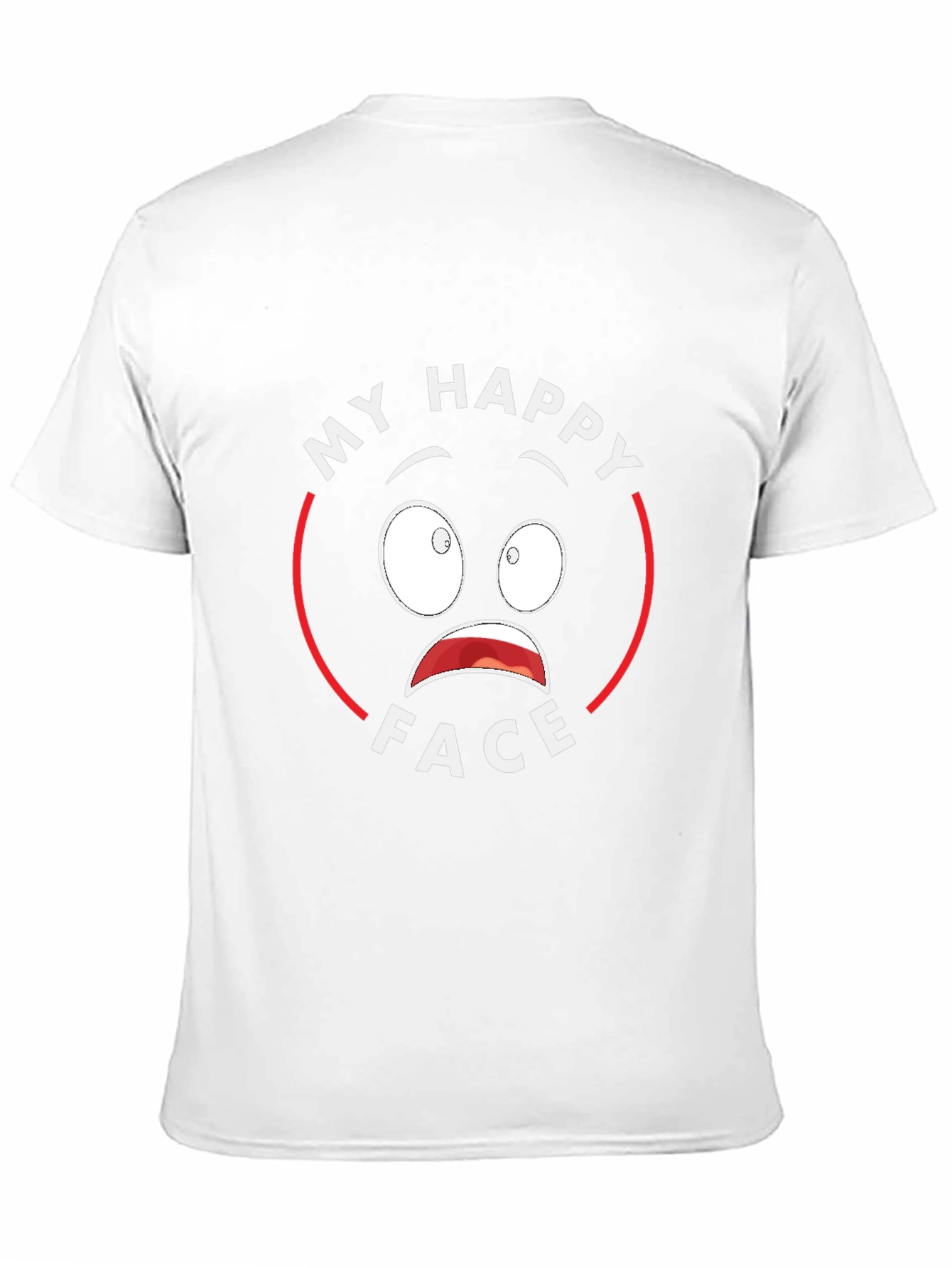 My Happy Face Graphic T-Shirt - Mens Black Tee
