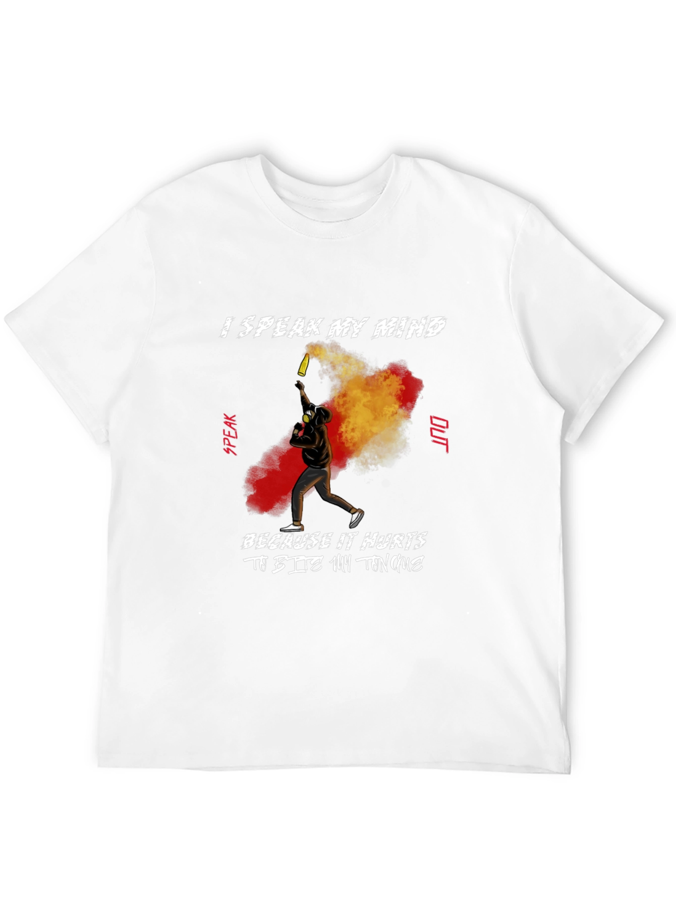 Speak My Mind Graphic T-Shirt - Black