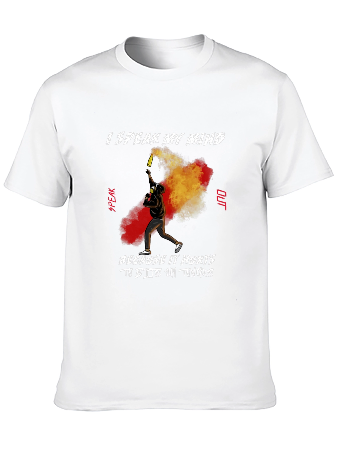 Speak My Mind Graphic T-Shirt - Black
