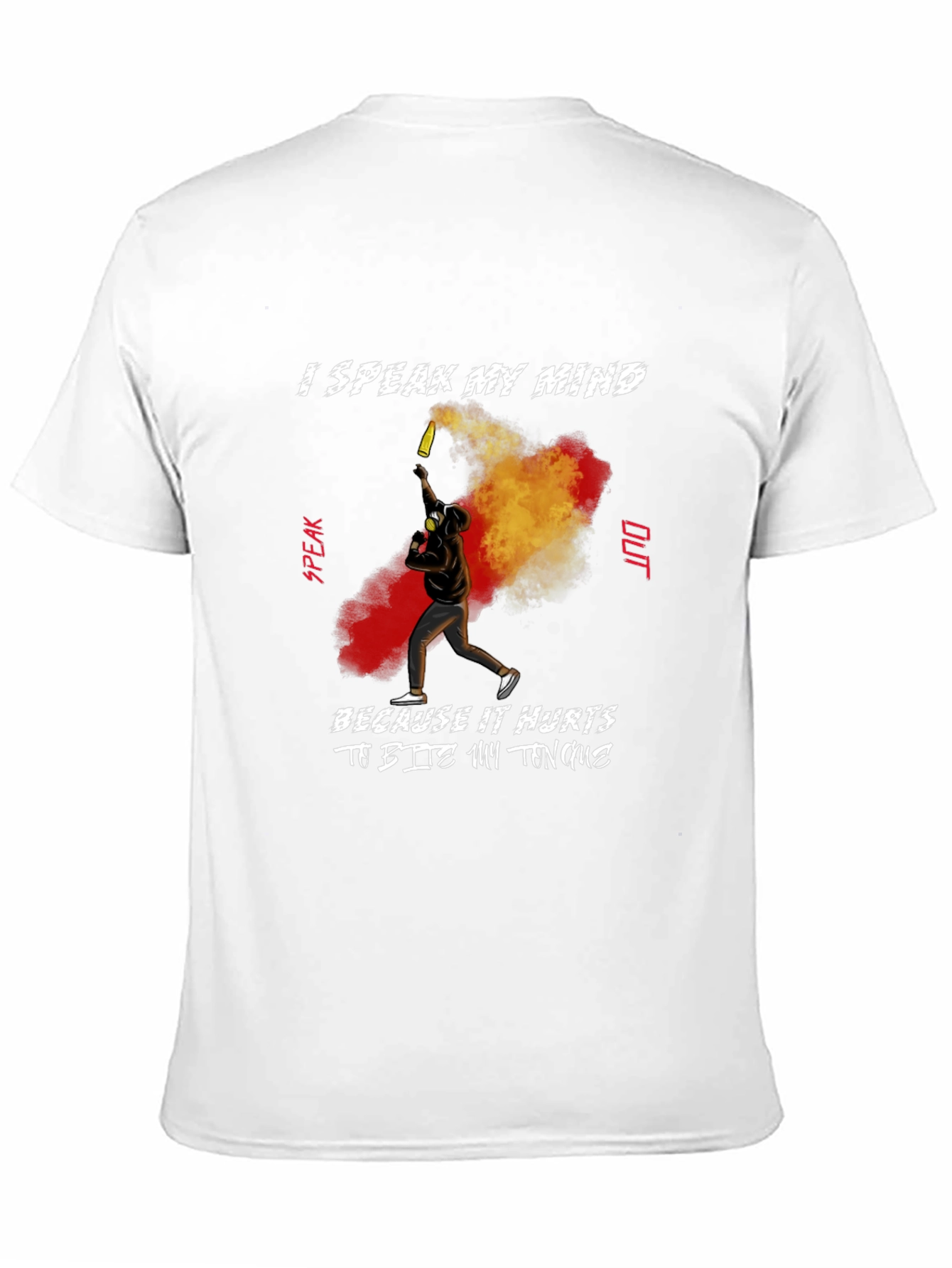 Speak My Mind Graphic T-Shirt - Black