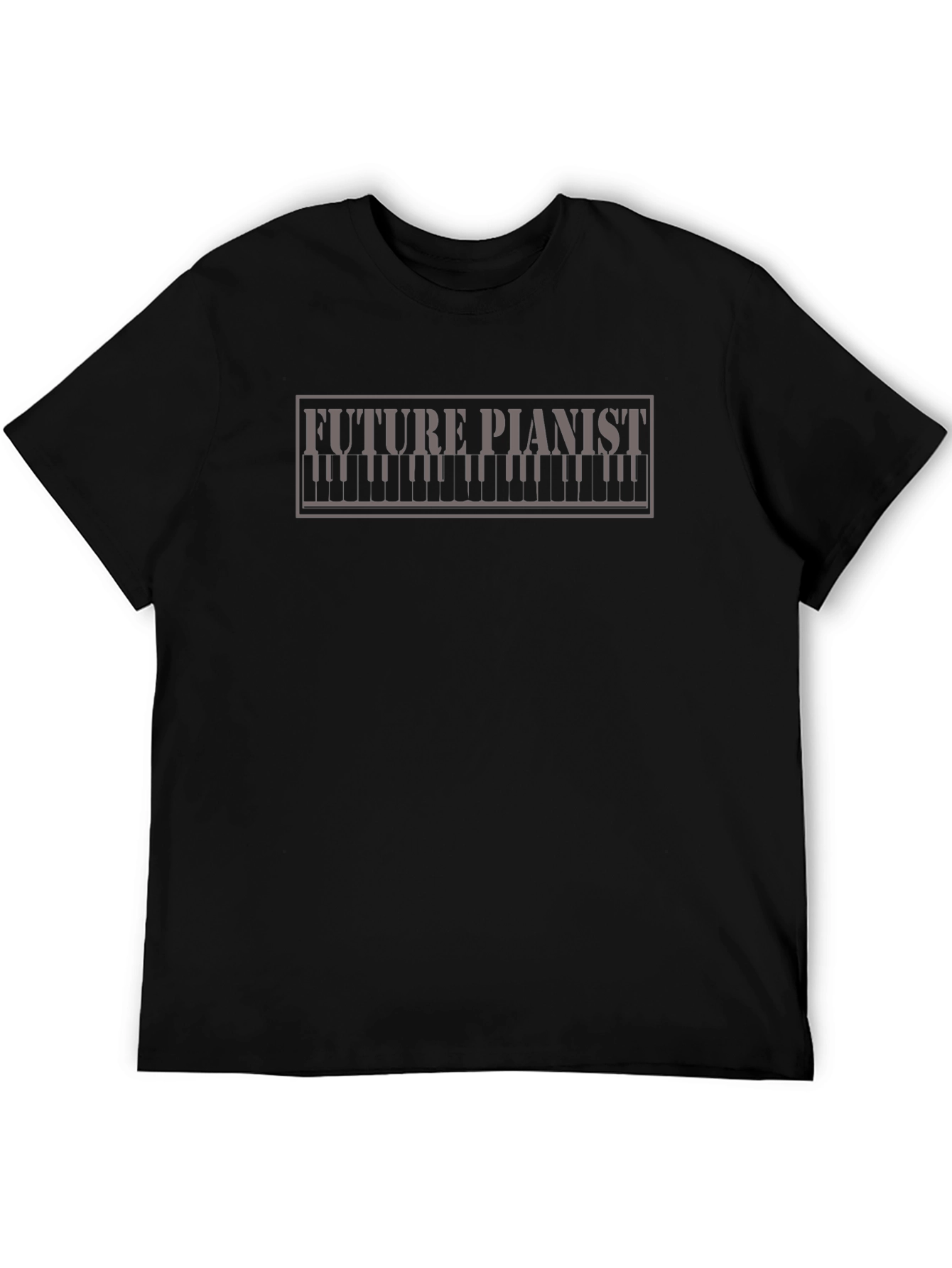 Future Pianist T-Shirt - Black Cotton Tee