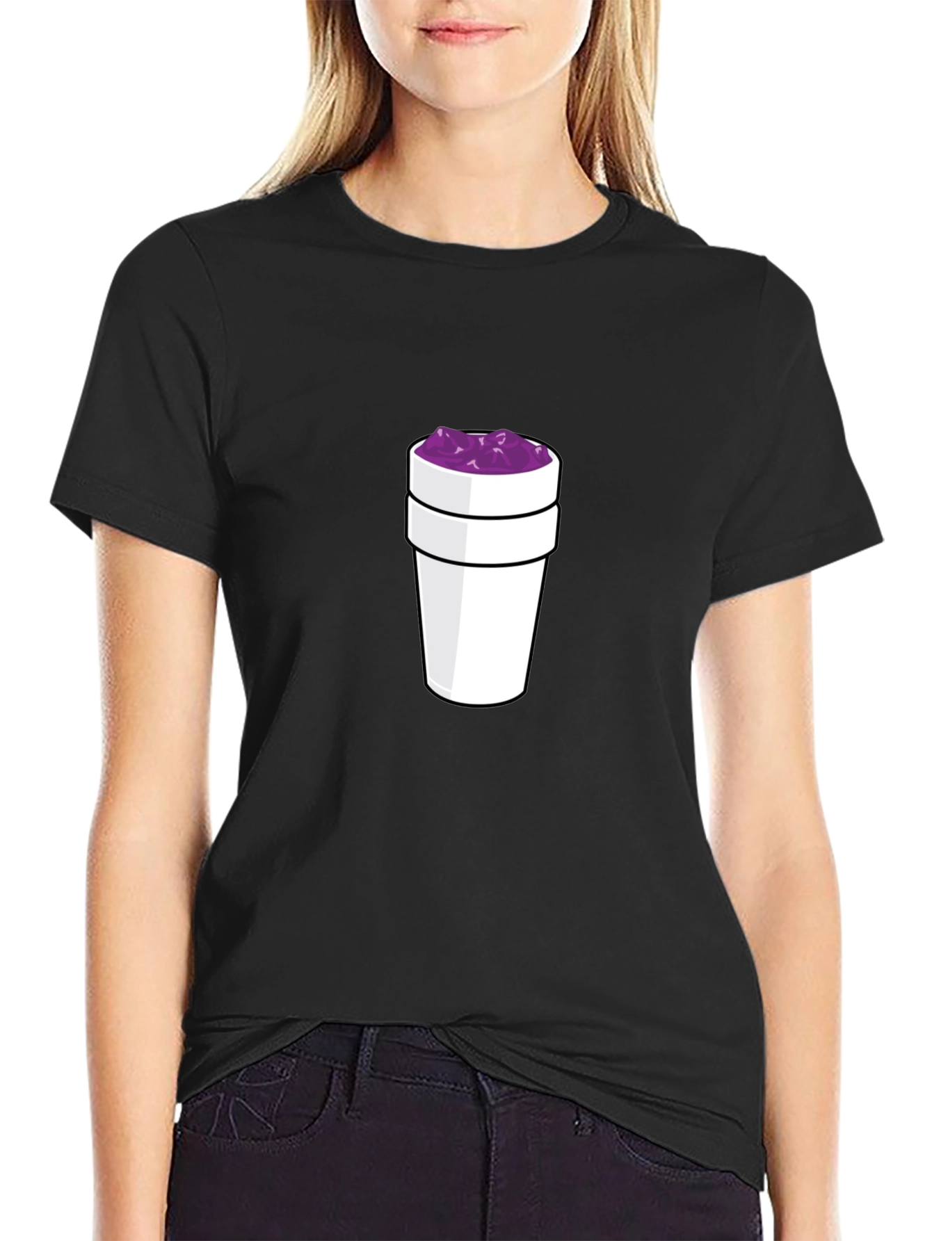 Lean Cup Black T-Shirt - Trendy Style
