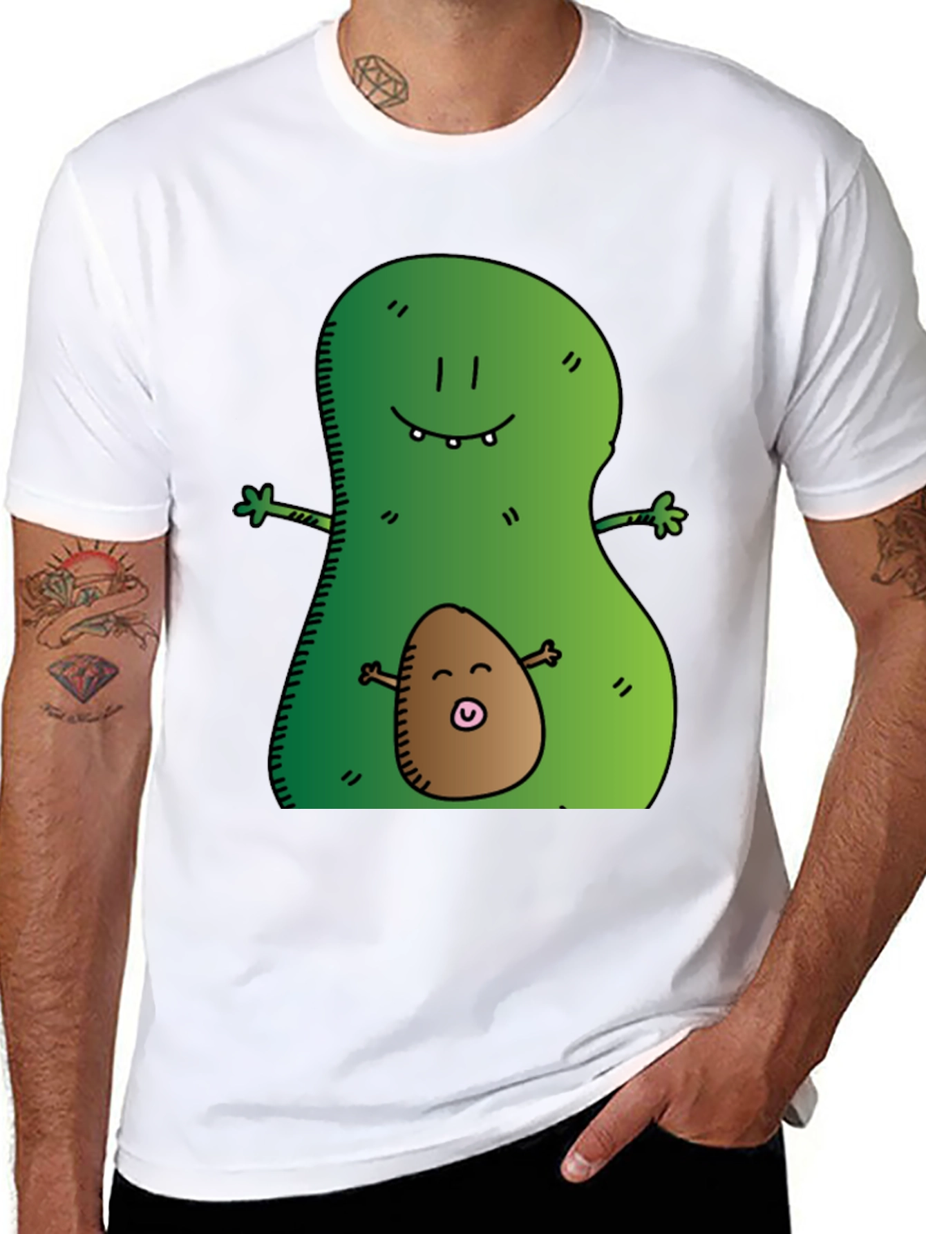 Avocado Mama & Baby Graphic Tee - Black