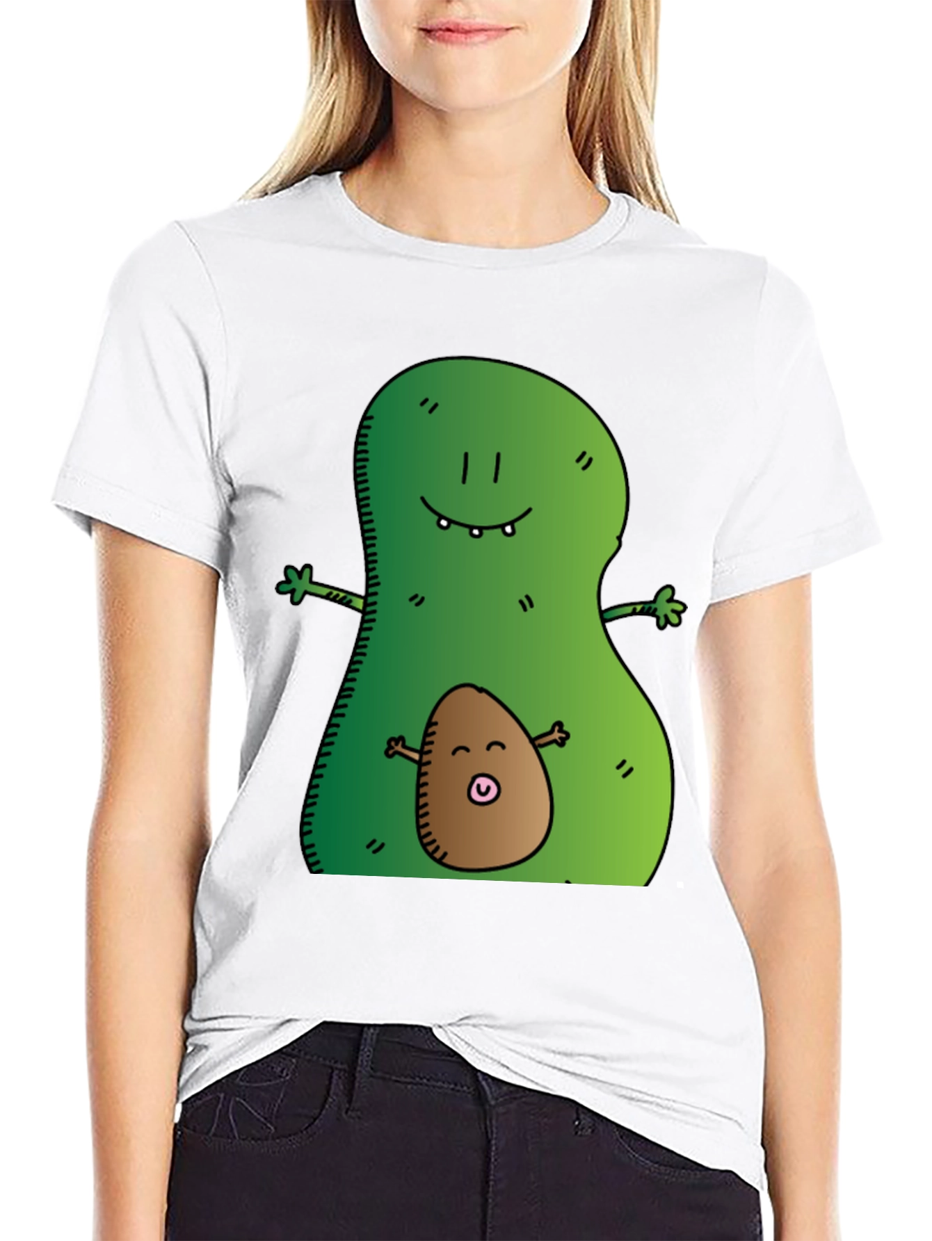 Avocado Mama & Baby Graphic Tee - Black