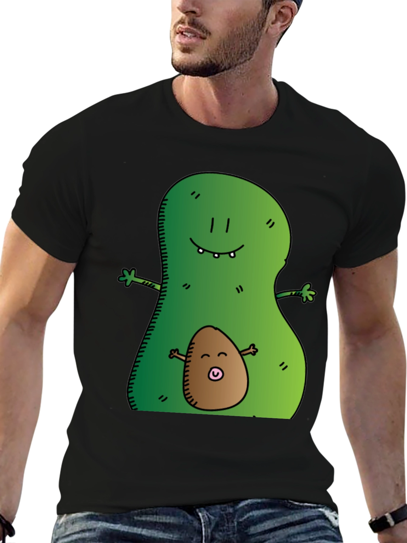 Avocado Mama & Baby Graphic Tee - Black